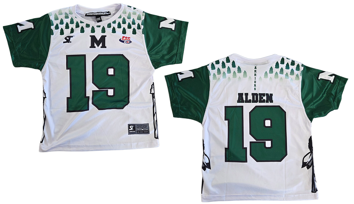 Sublimated Football T-shirt Jersey for middle school teams