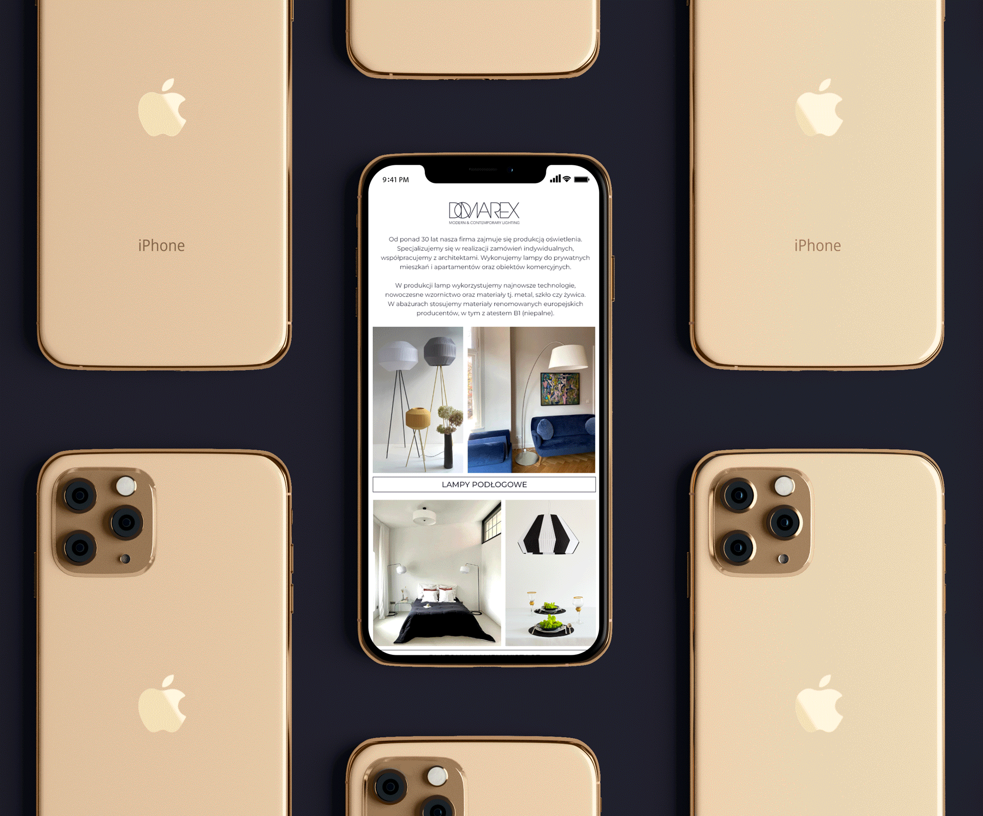 Layout mailingu jako element komunikacji wizualnej firmy Domarex. Branding Magda Kowalska creepart