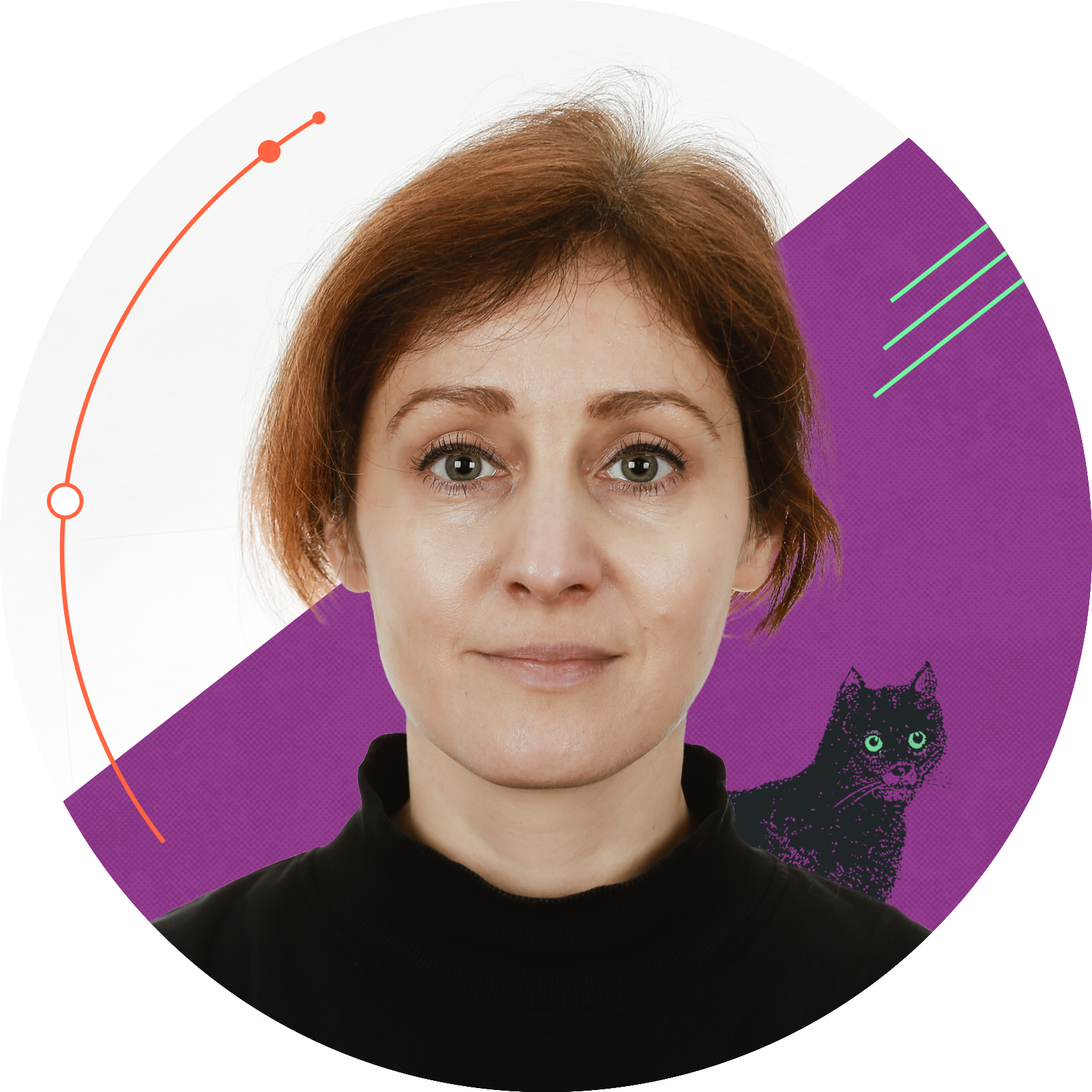 Zdjęcie portretowe Magdy Kowalskiej, projektantki systemów komunikacji wizualnej i twórczyni marki creepart.