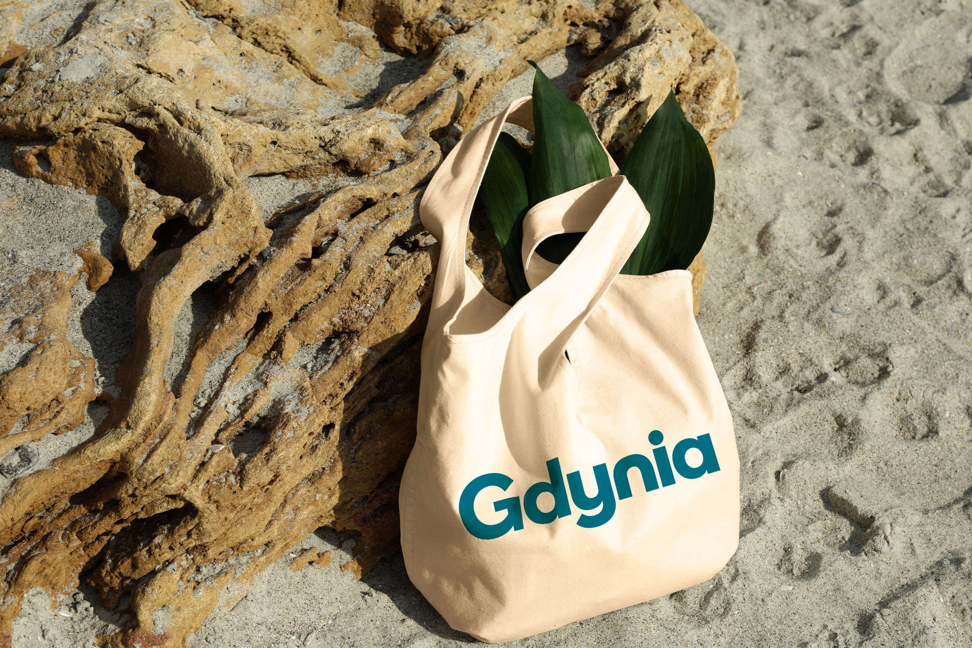 Torba bawełniana z logotypem Gdynia. Brand design autorstwa creepart.
