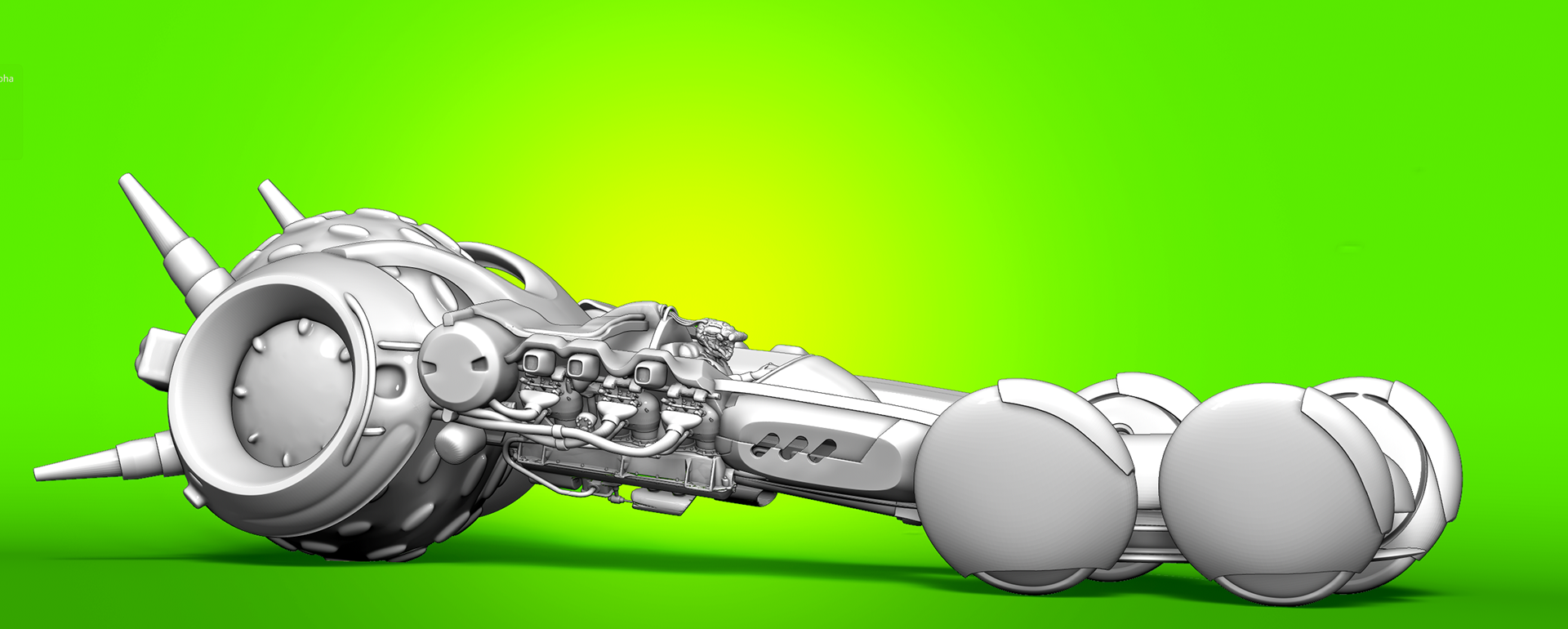 Hardsurface Modeling: Sci Fi racer