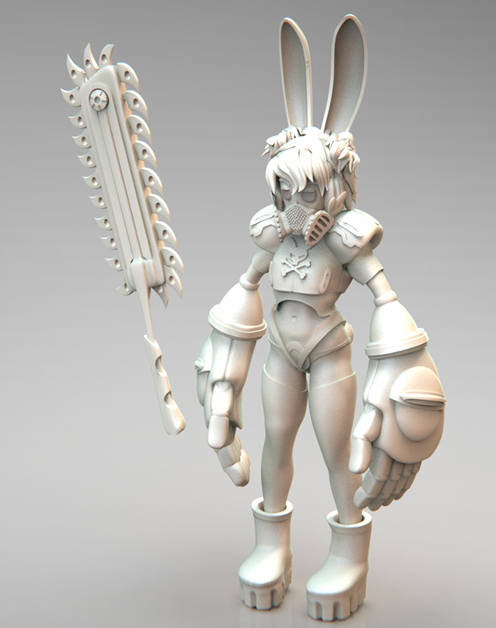 Sculpted in Zbrush 2022