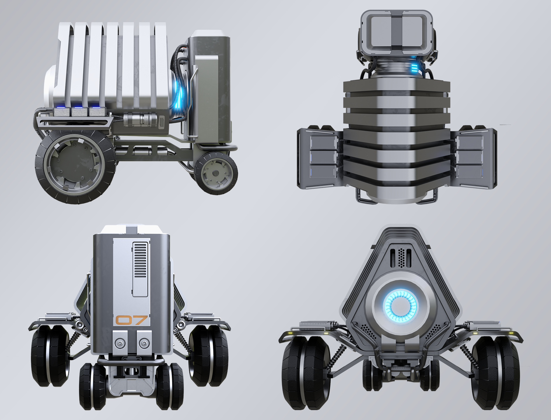 Hardsurface Modeling: Sci Fi Generator Created with Blender. Rendered in Cycles engine. Composited in Adobe Photoshop. Feb. 2023