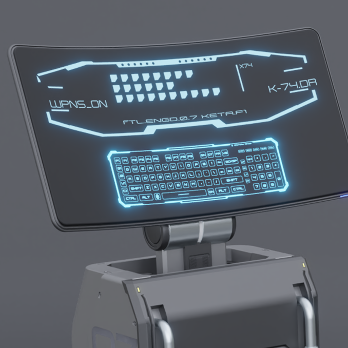 Space flight check in terminal - Sculpted in Blender 2023