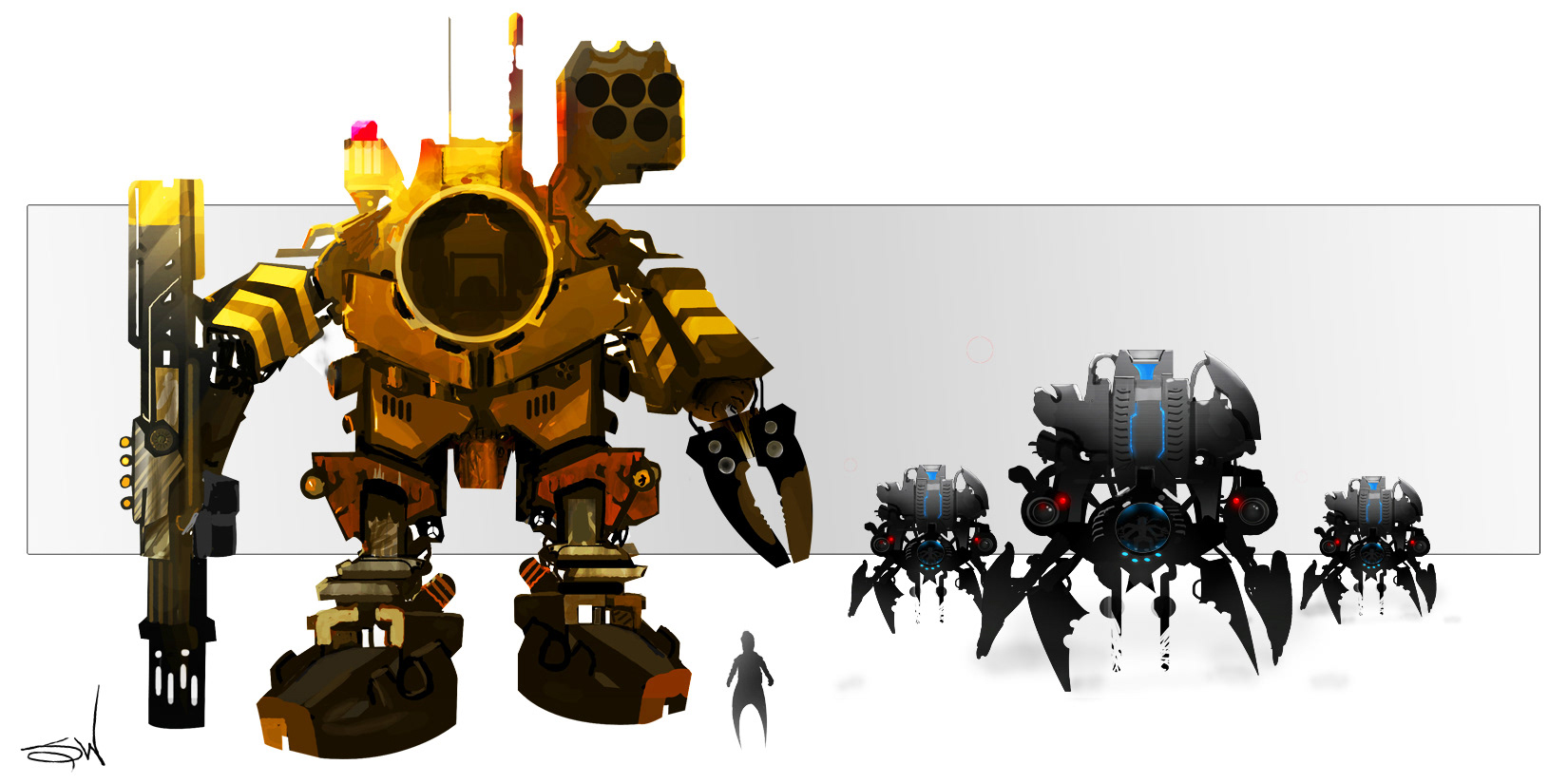 Concept art created in Photoshop