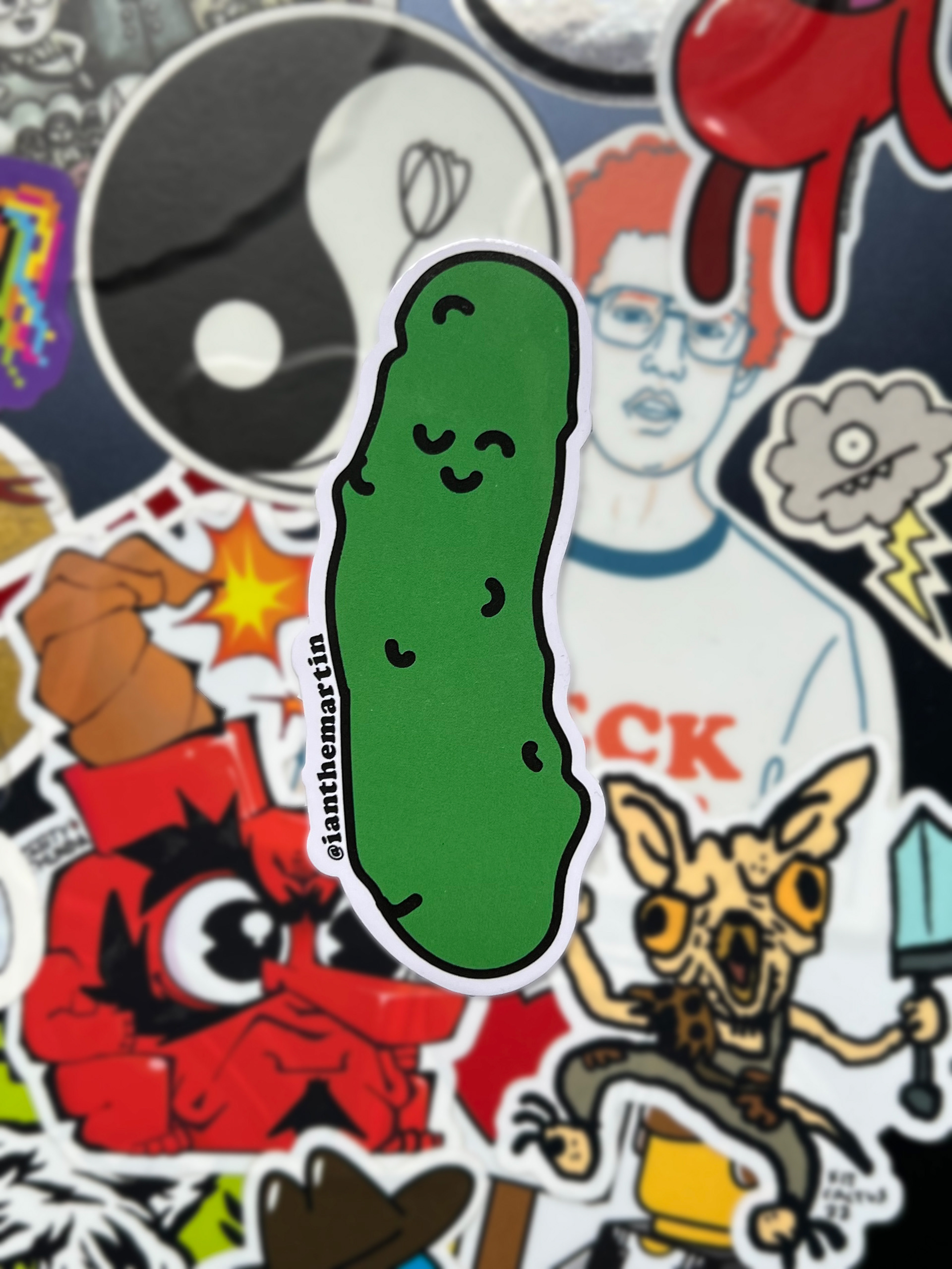The Pickle Paddle Pickle Sticker