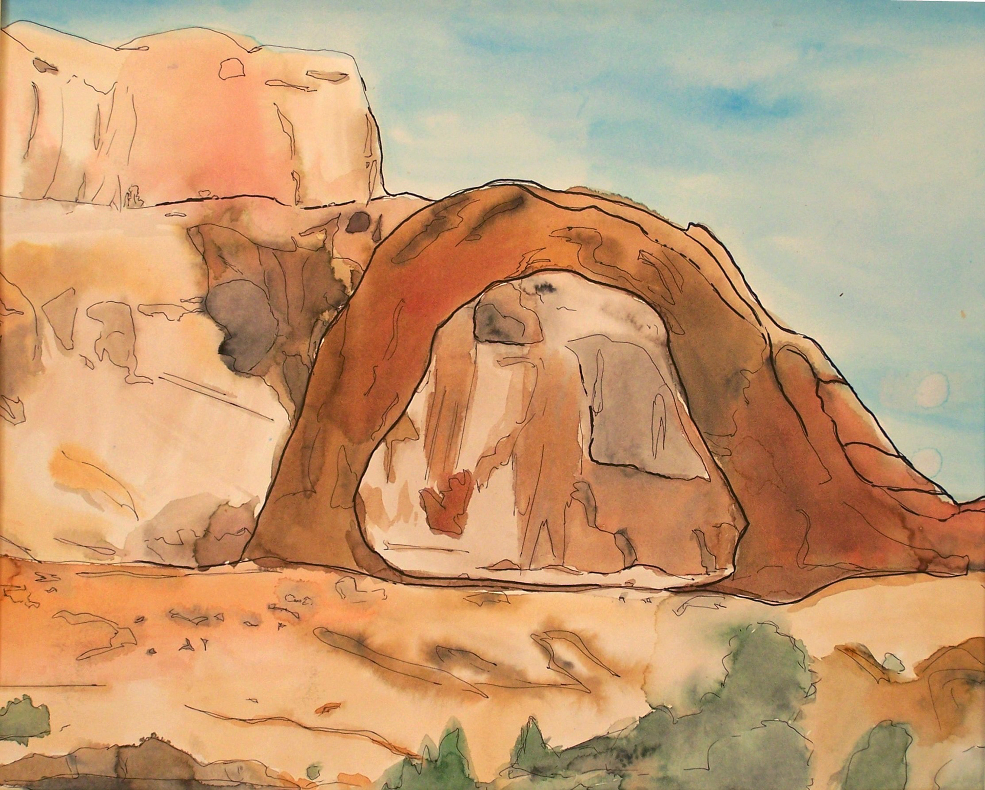 "Corona Arch" - Watercolor