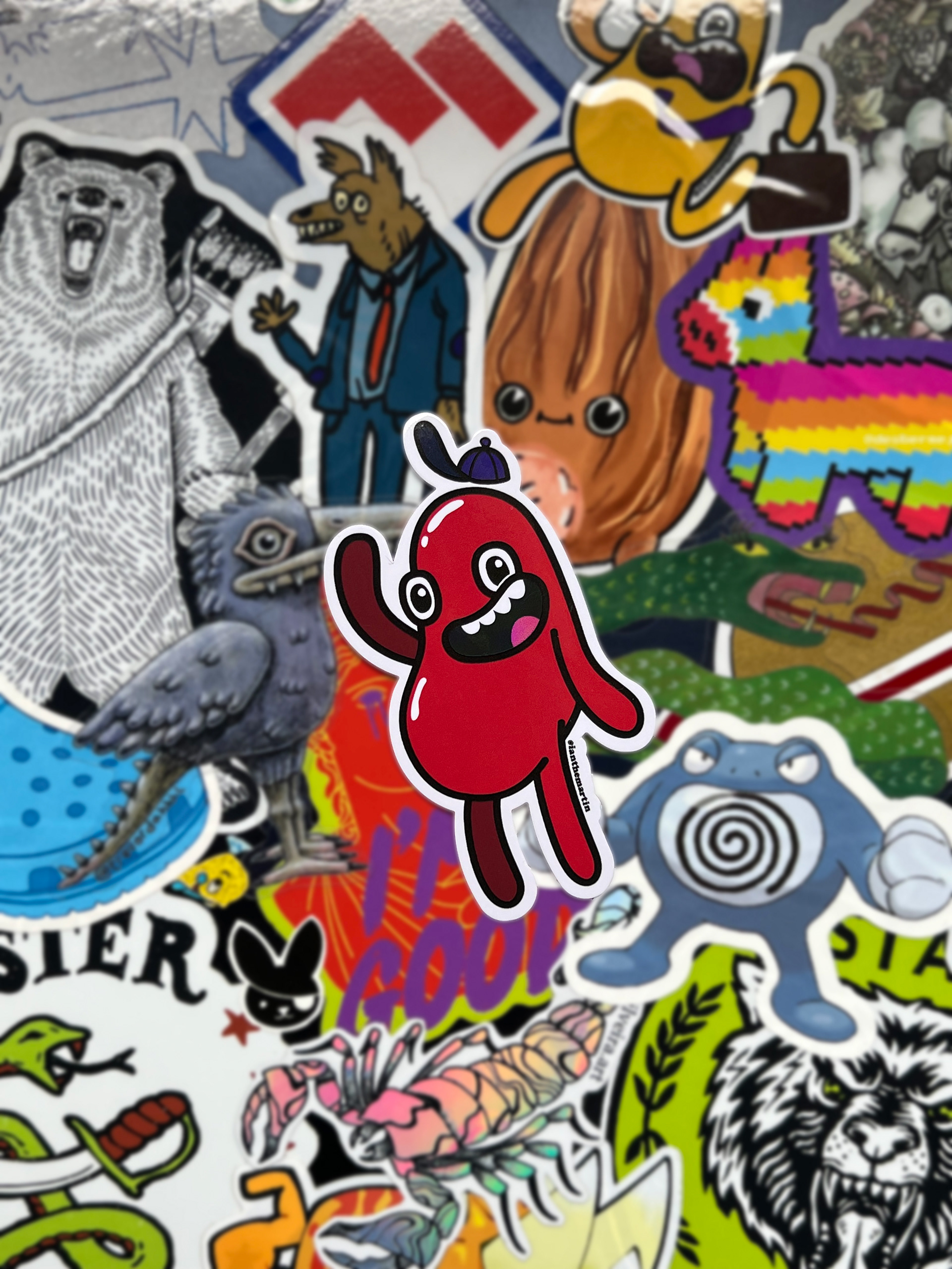 Themed Sticker Collection of Jelly Bean Characters 