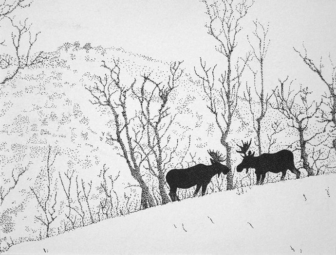 "Reunion" - Pen & Ink