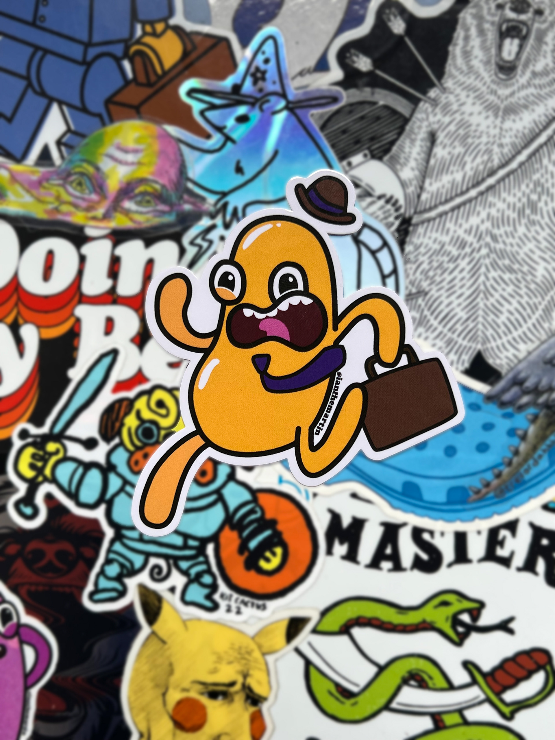 Business Jelly Bean Sticker