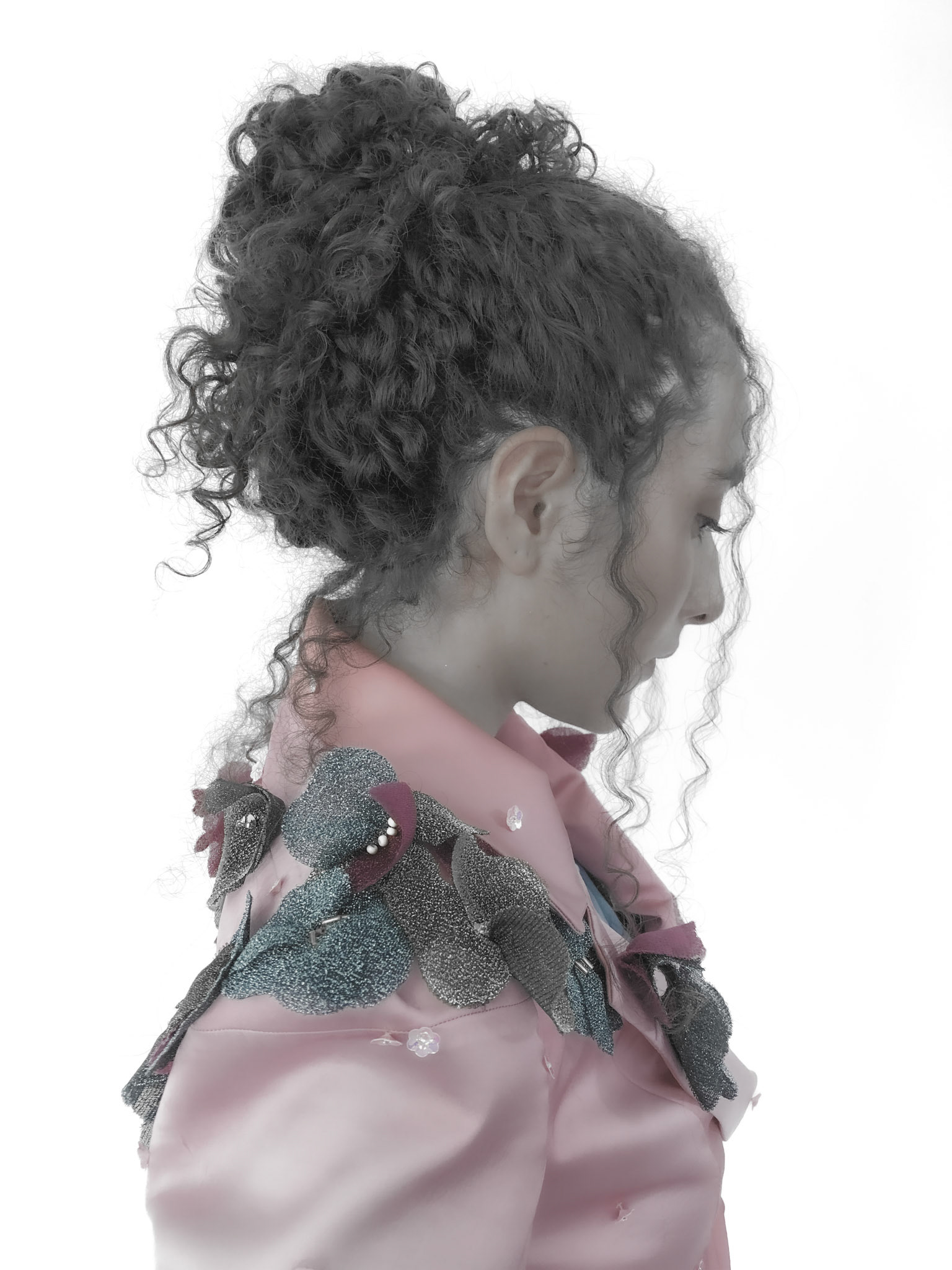 Artemia Set. Crop Blazer and dress inspired by Artemia in the tale "Las Vestiduras Peligrosas" by Silvina Ocampo.  Model: Valentina Sarmiento.