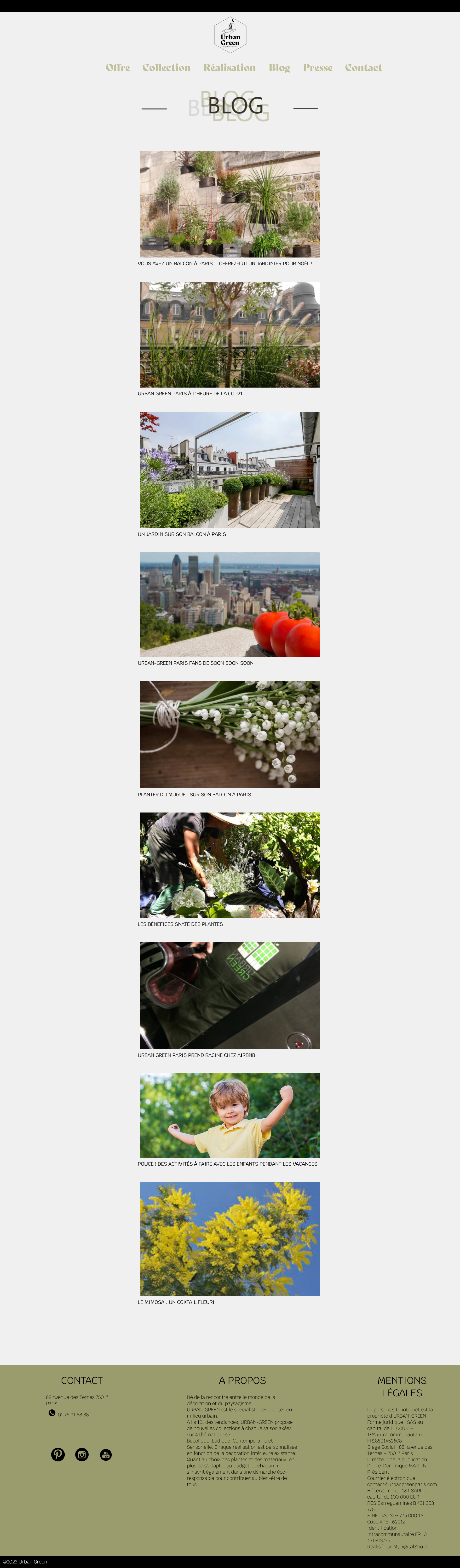 Page blog codé en HTML/CSS
