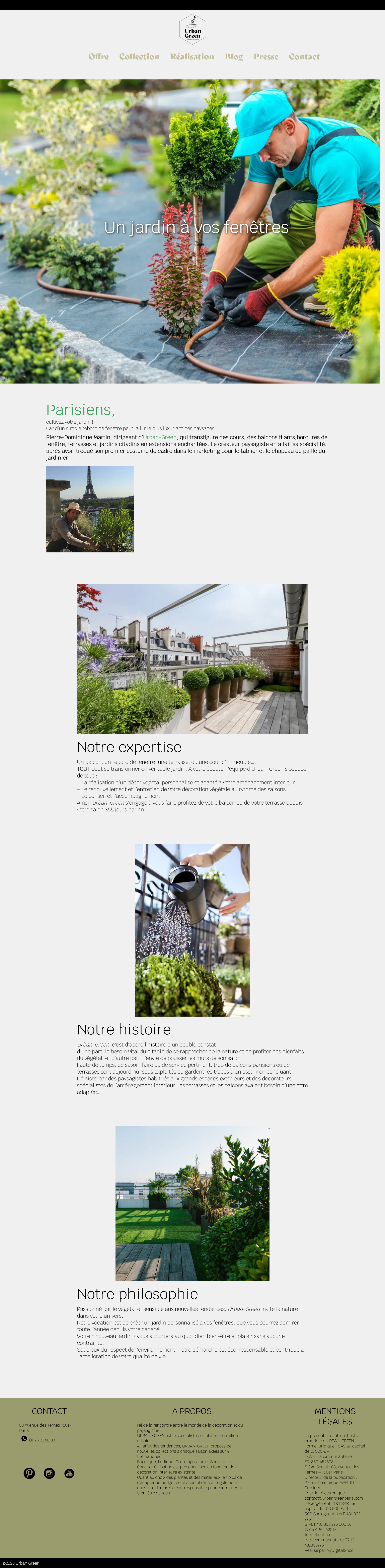 Page d'accueil codé en HTML/CSS