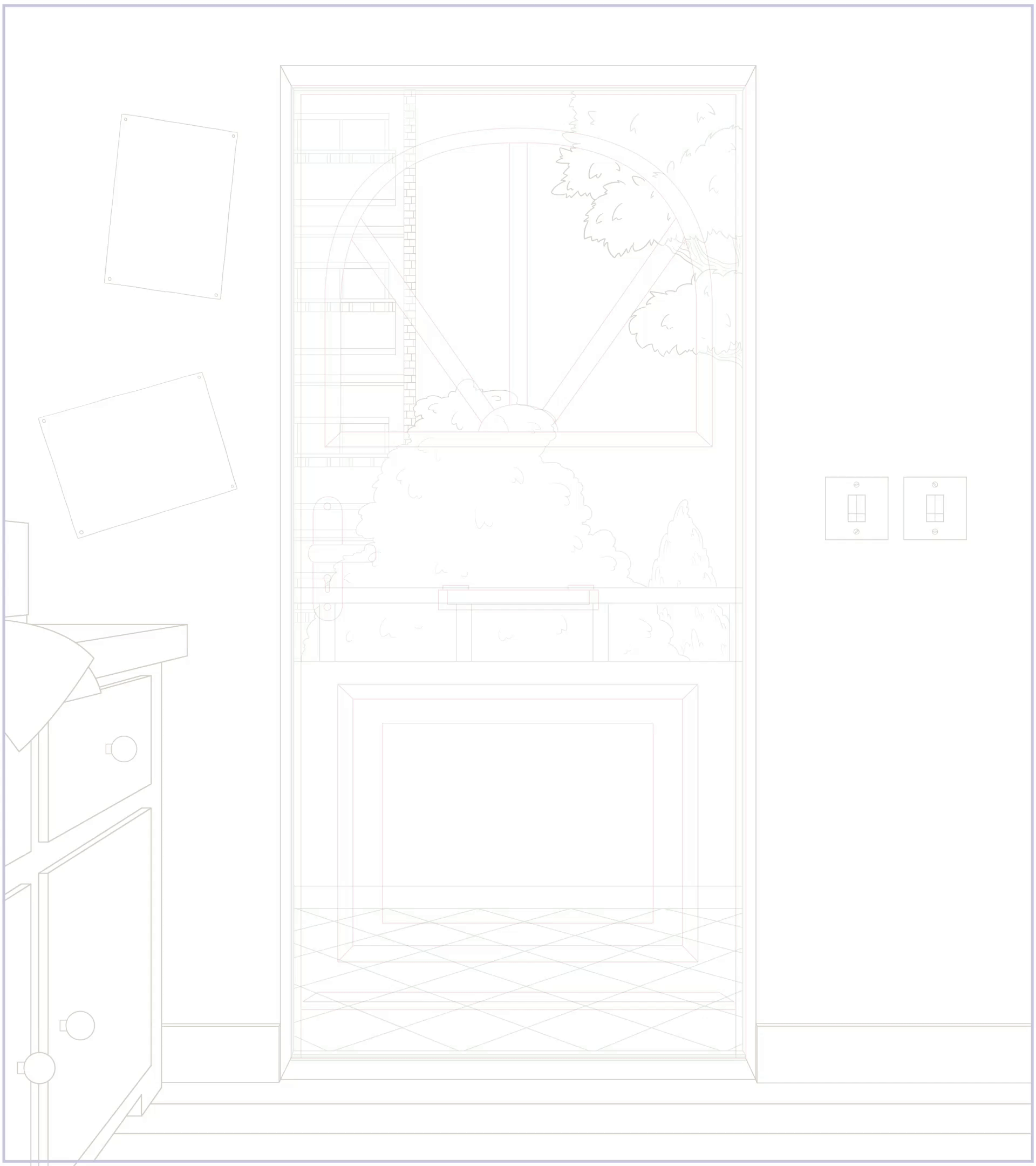 Key frame uniquement - Porte et intervalles par William Tripiana - Background par William Tripiana - Toon Boom Harmony - 2024