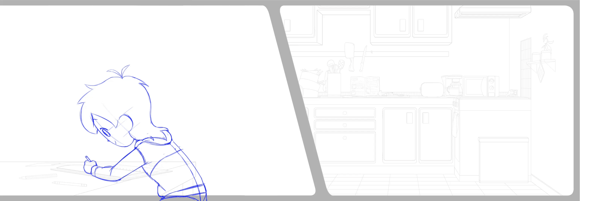 Tie down - Plan en collaboration avec Mélina Goncalves - Background par William Tripiana - Toon Boom Harmony - 2024