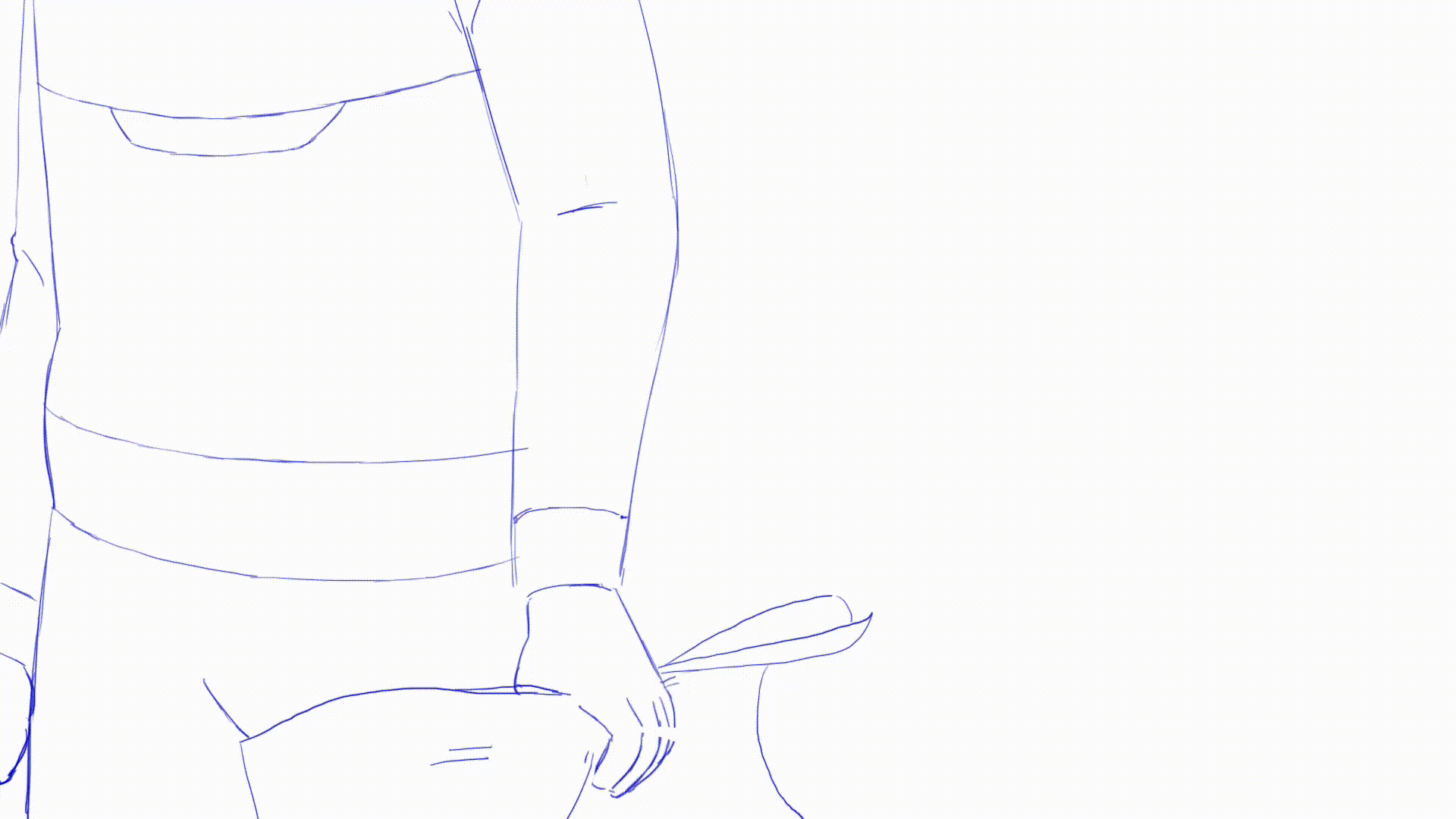 Tie down uniquement - Key frame par Mélina Goncalves - Toon Boom Harmony - 2024