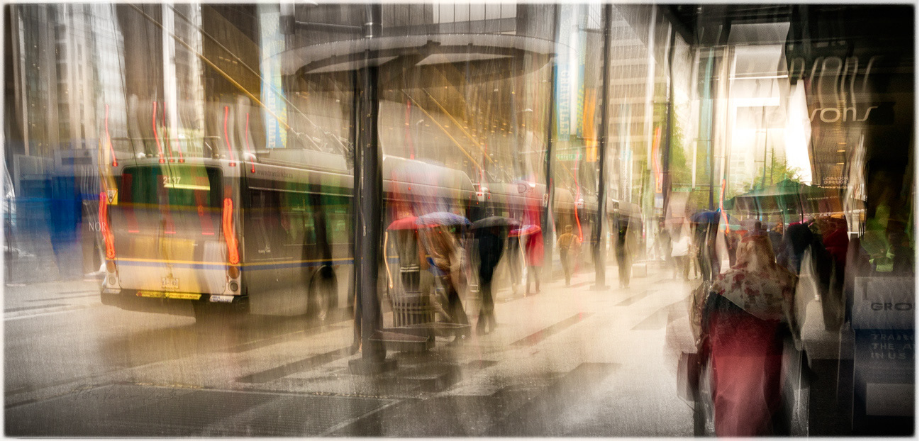 Granville street Bus stop Umbrellas PH2041b Vibrant -8430-1