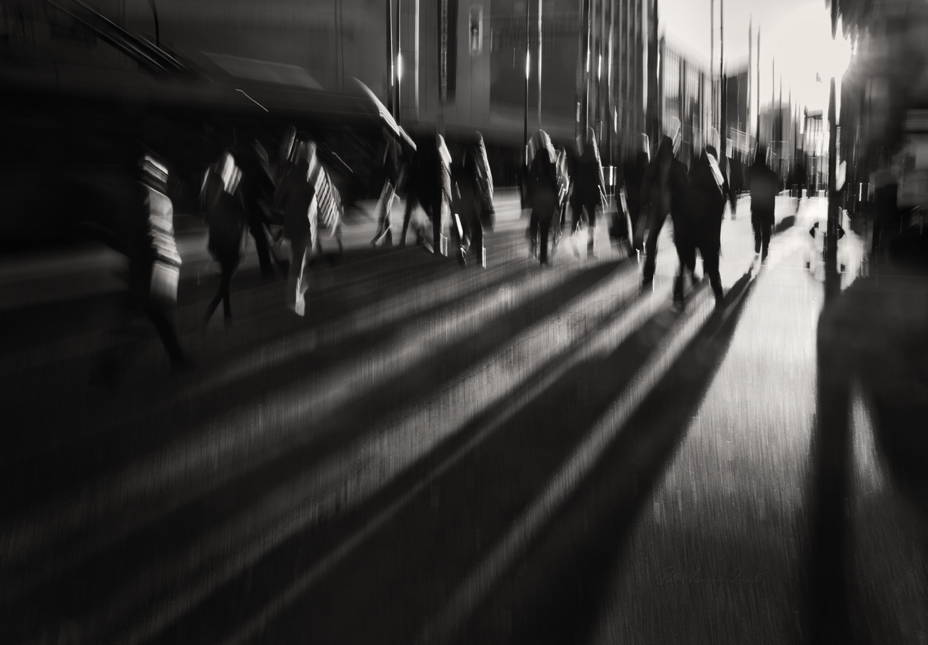 Granville street Pedestrian silhouette PH2808c BW -0457