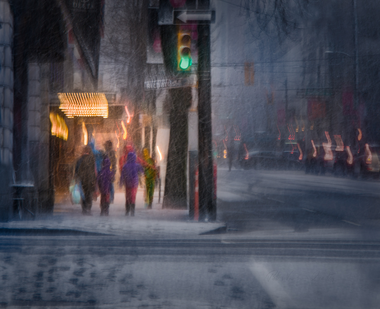 Downtown Winter evening PH2576a Vibrant-1000