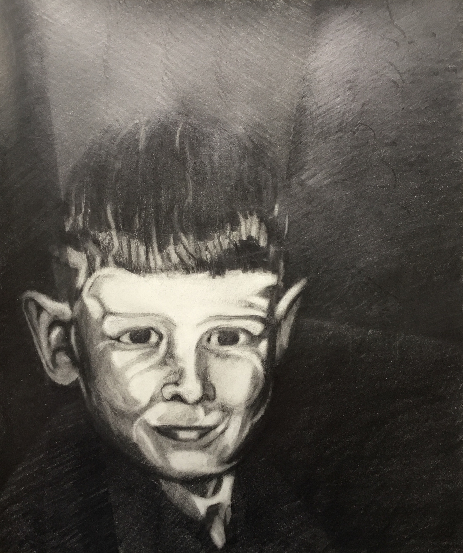 Portrait, Graphite on paper