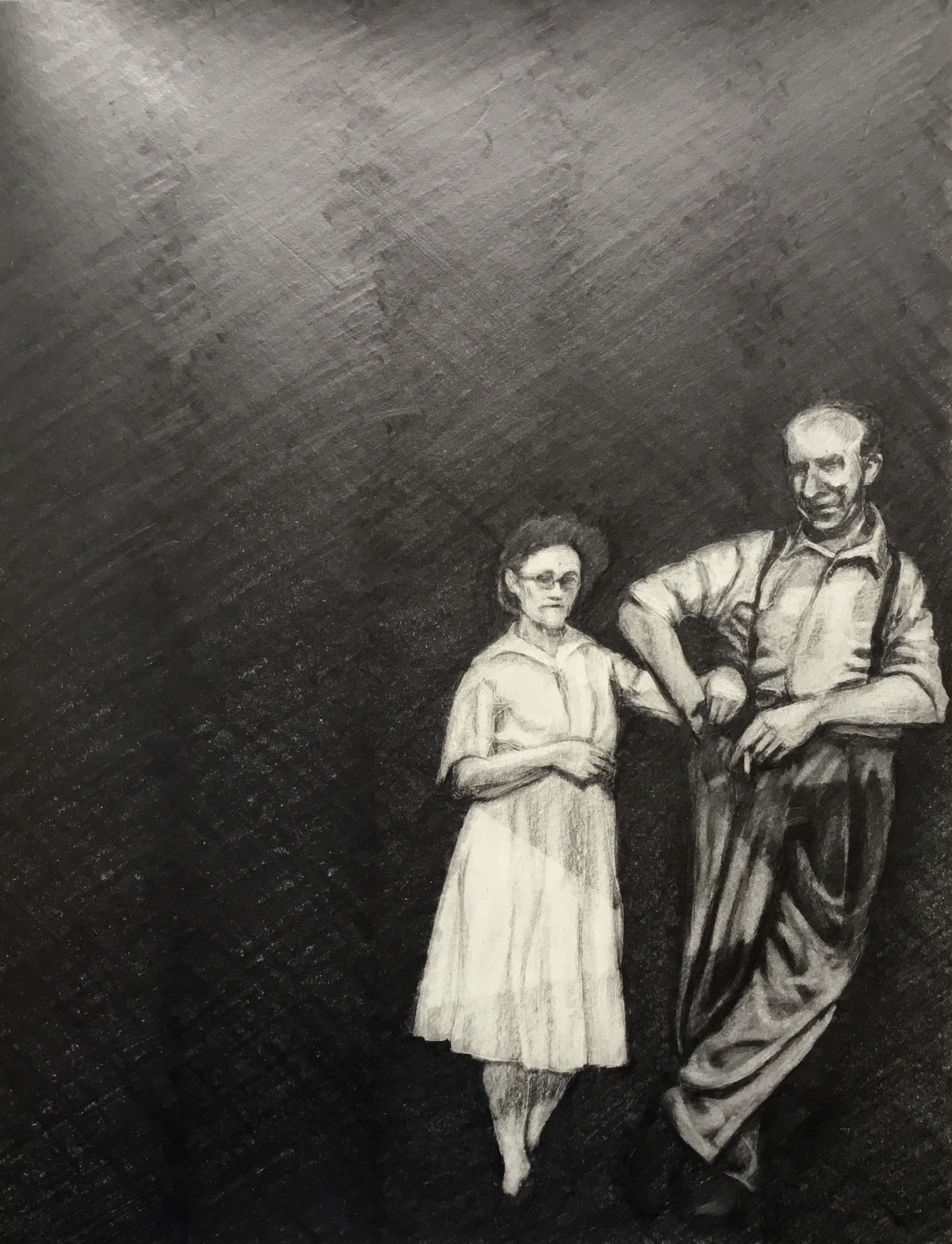 Portrait, Graphite on paper