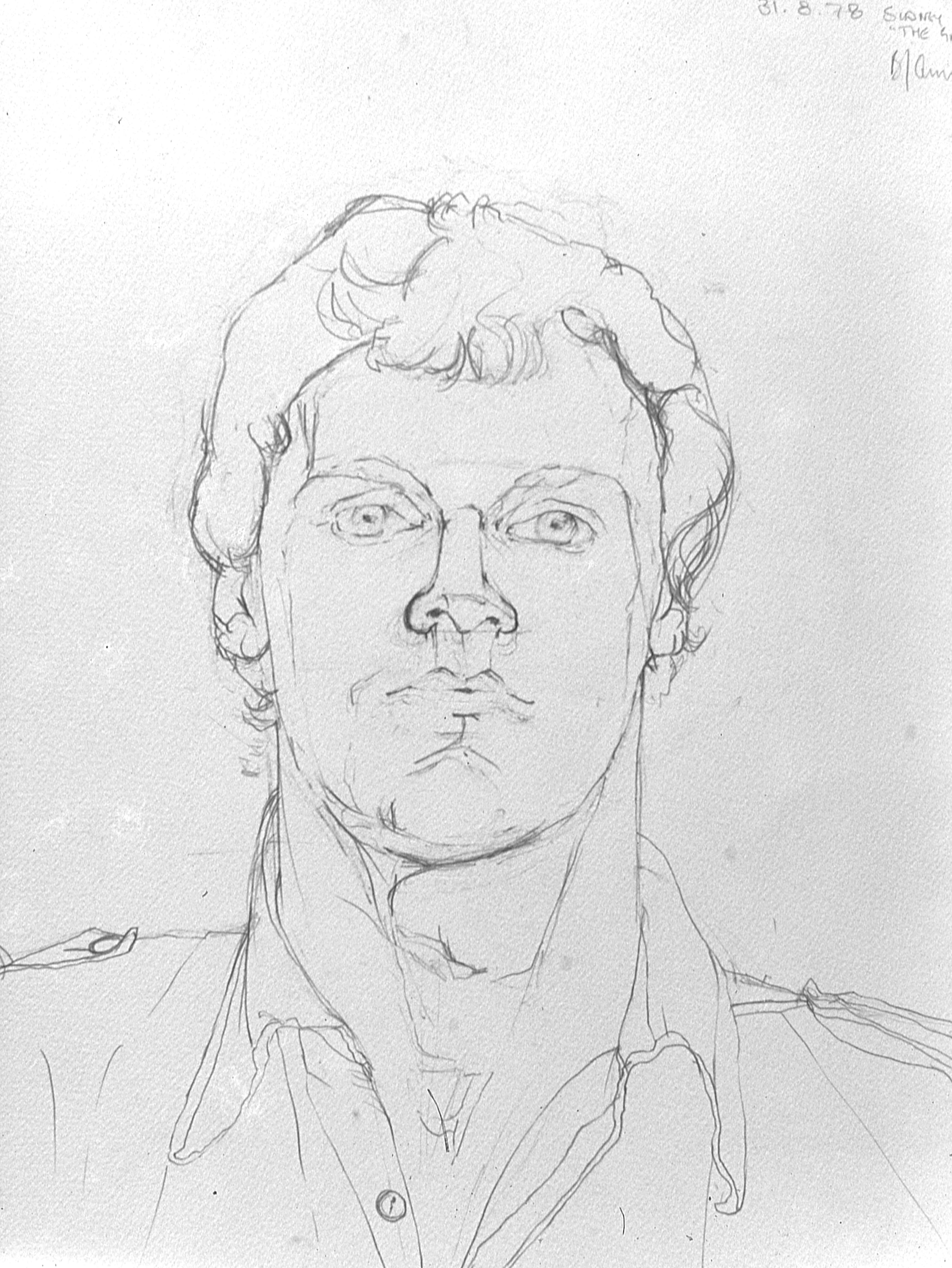 Portrait Line, pencil on paper