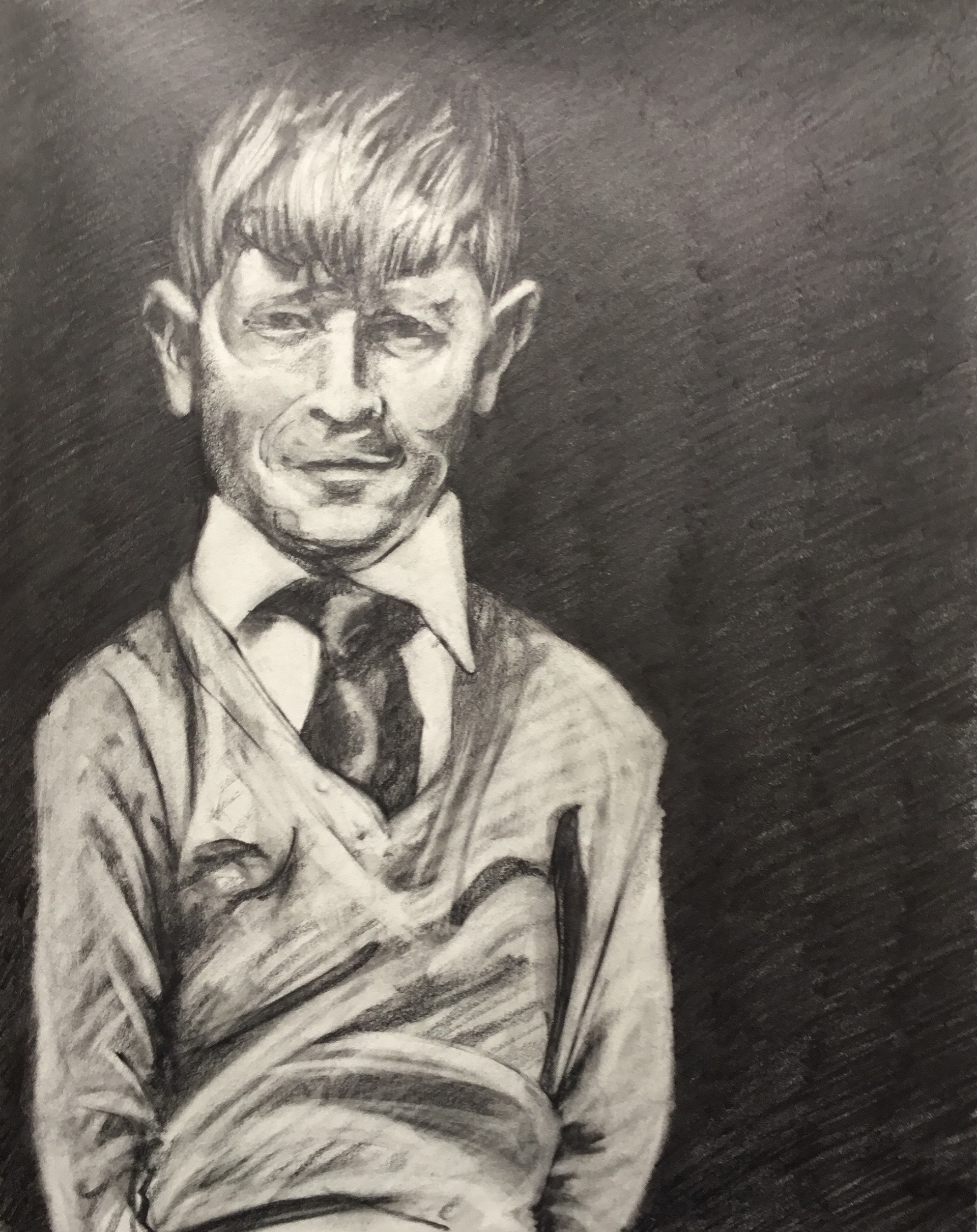 Portrait, Graphite on paper