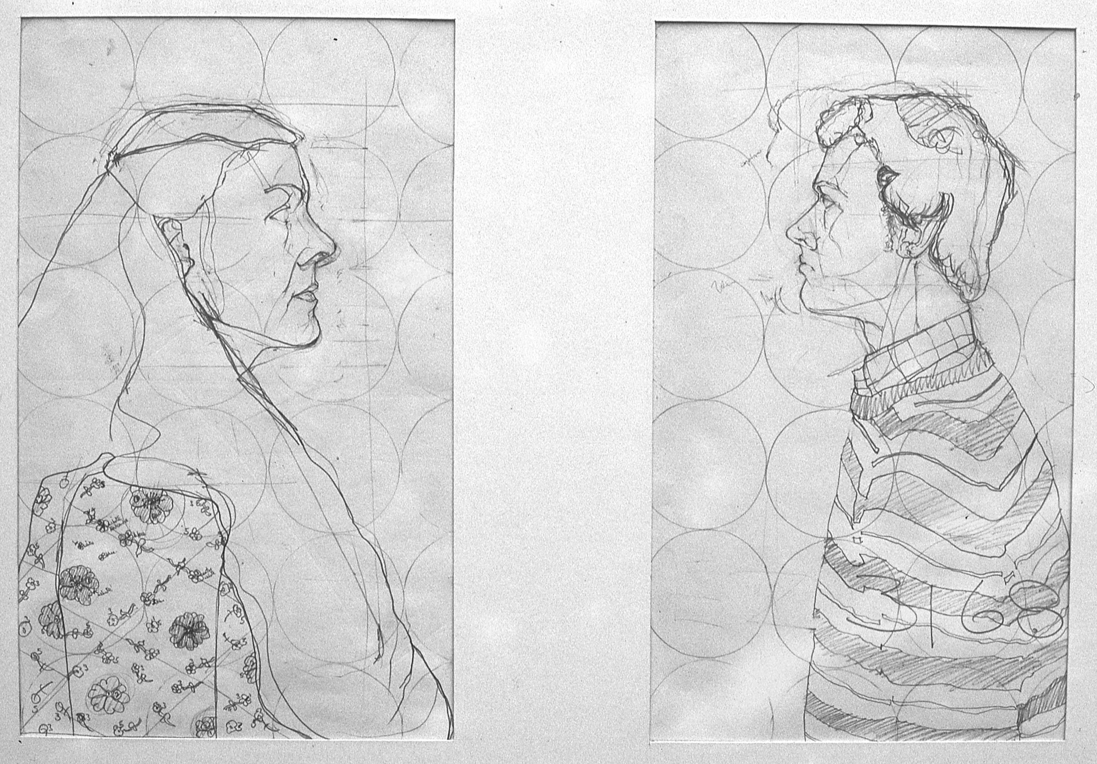 Portrait Line, pencil on paper