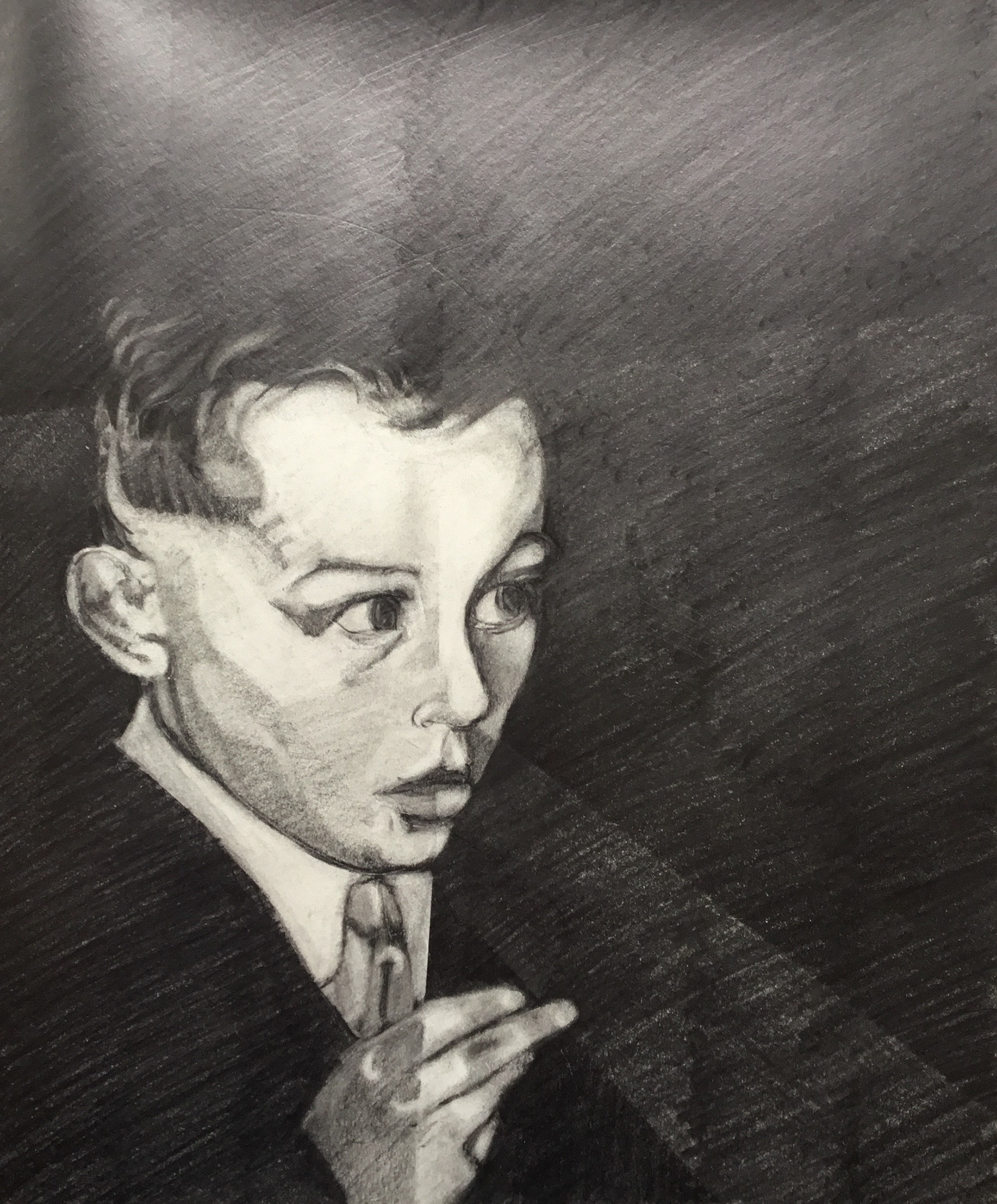 Portrait, Graphite on paper