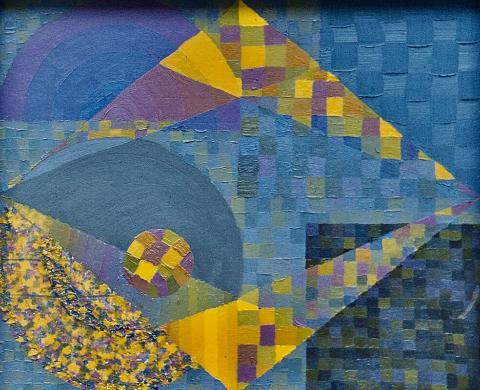 Diary, oil on board