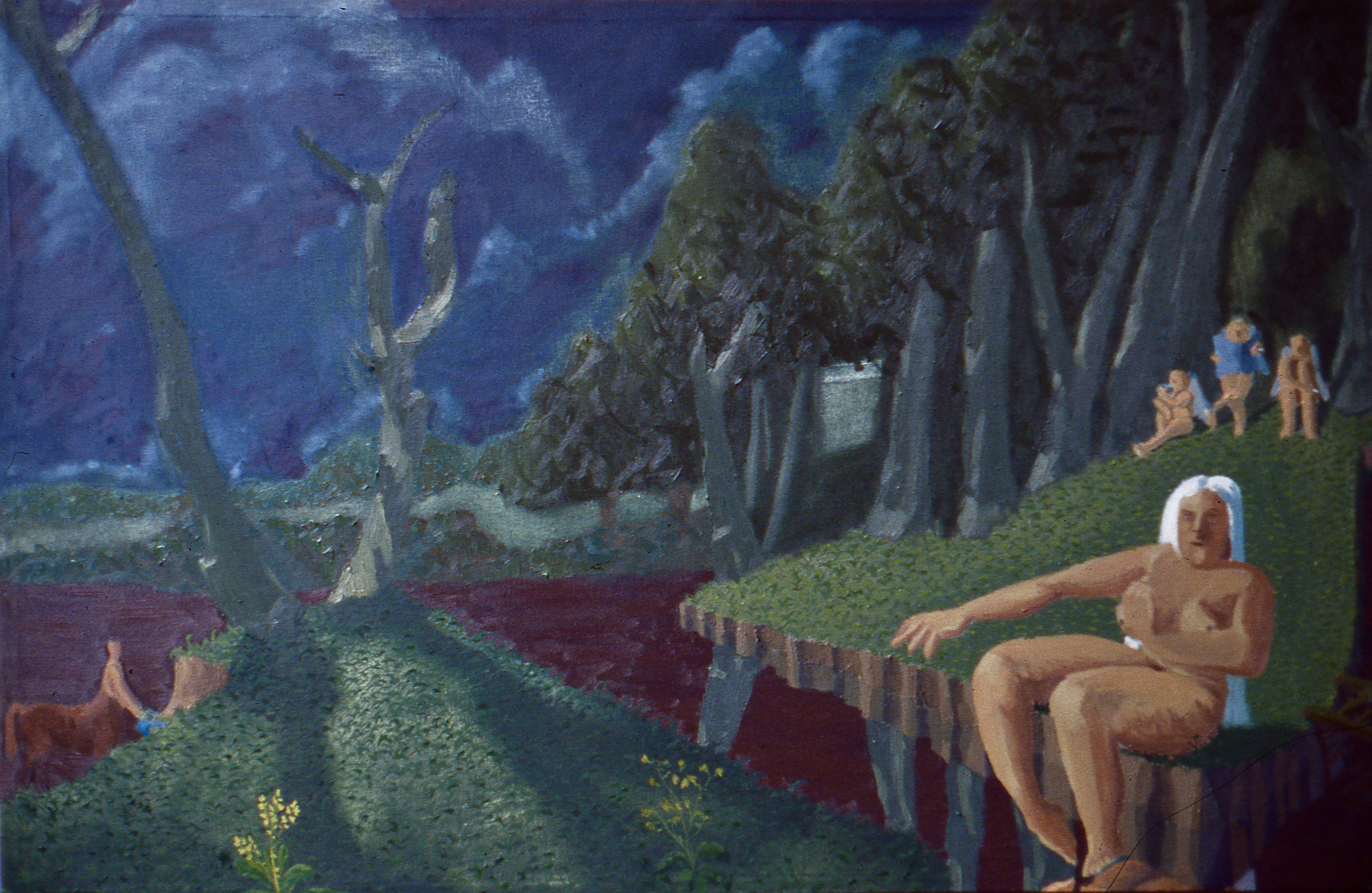 Allegory, oil on canvas