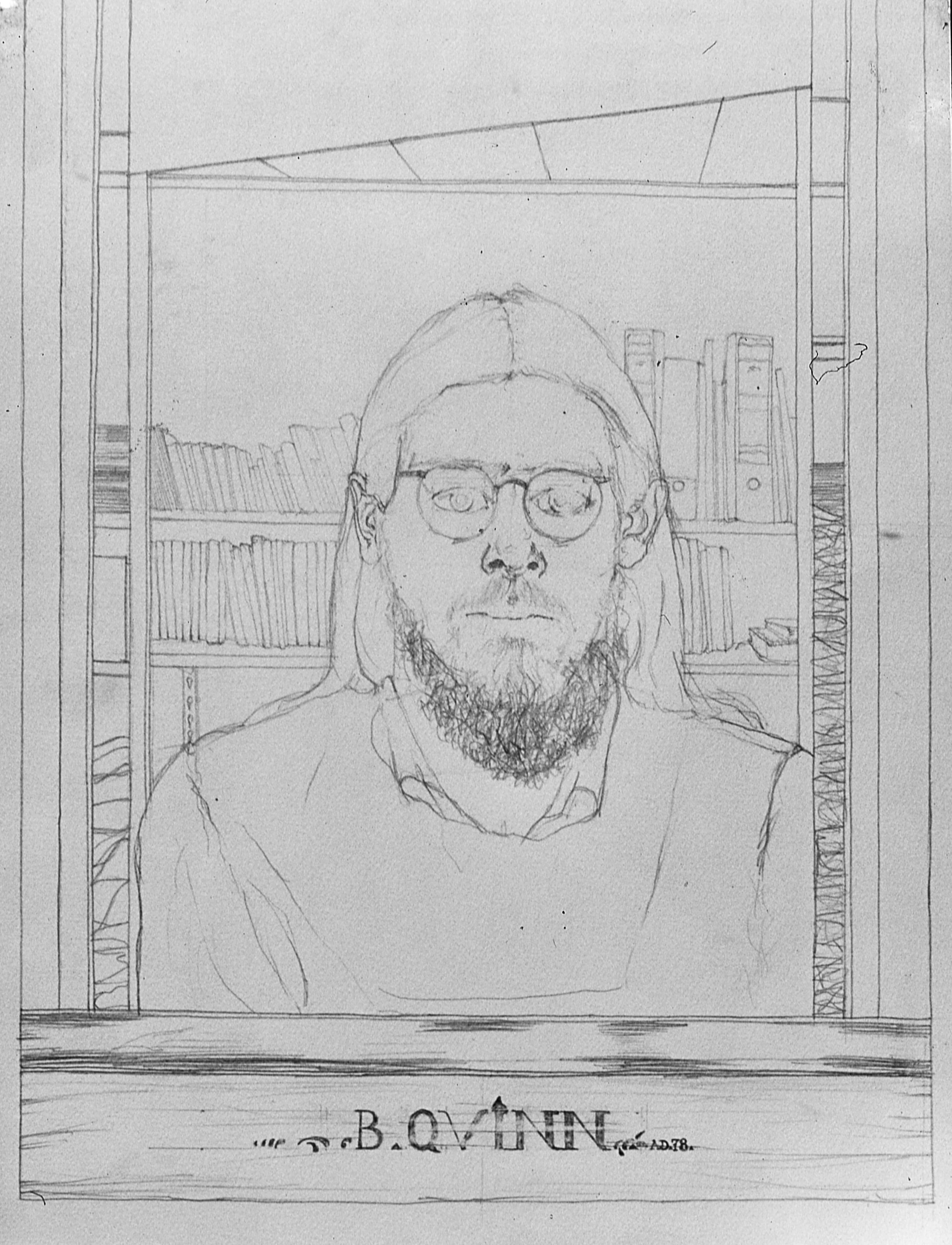 Portrait Line, pencil on paper