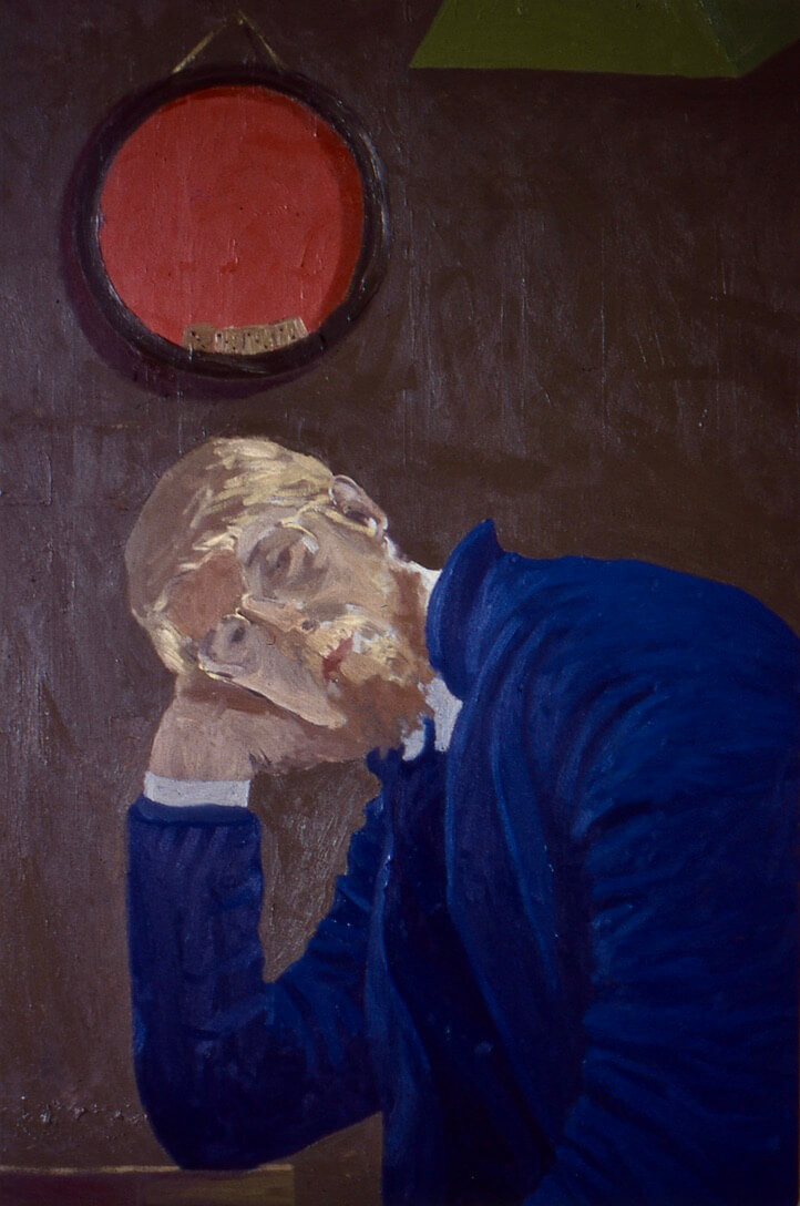 Self-portrait, oil on canvas