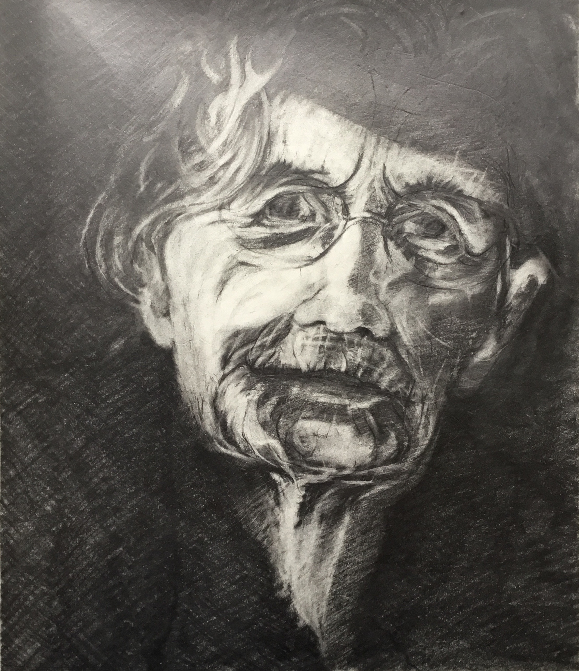 Portrait, Graphite on paper