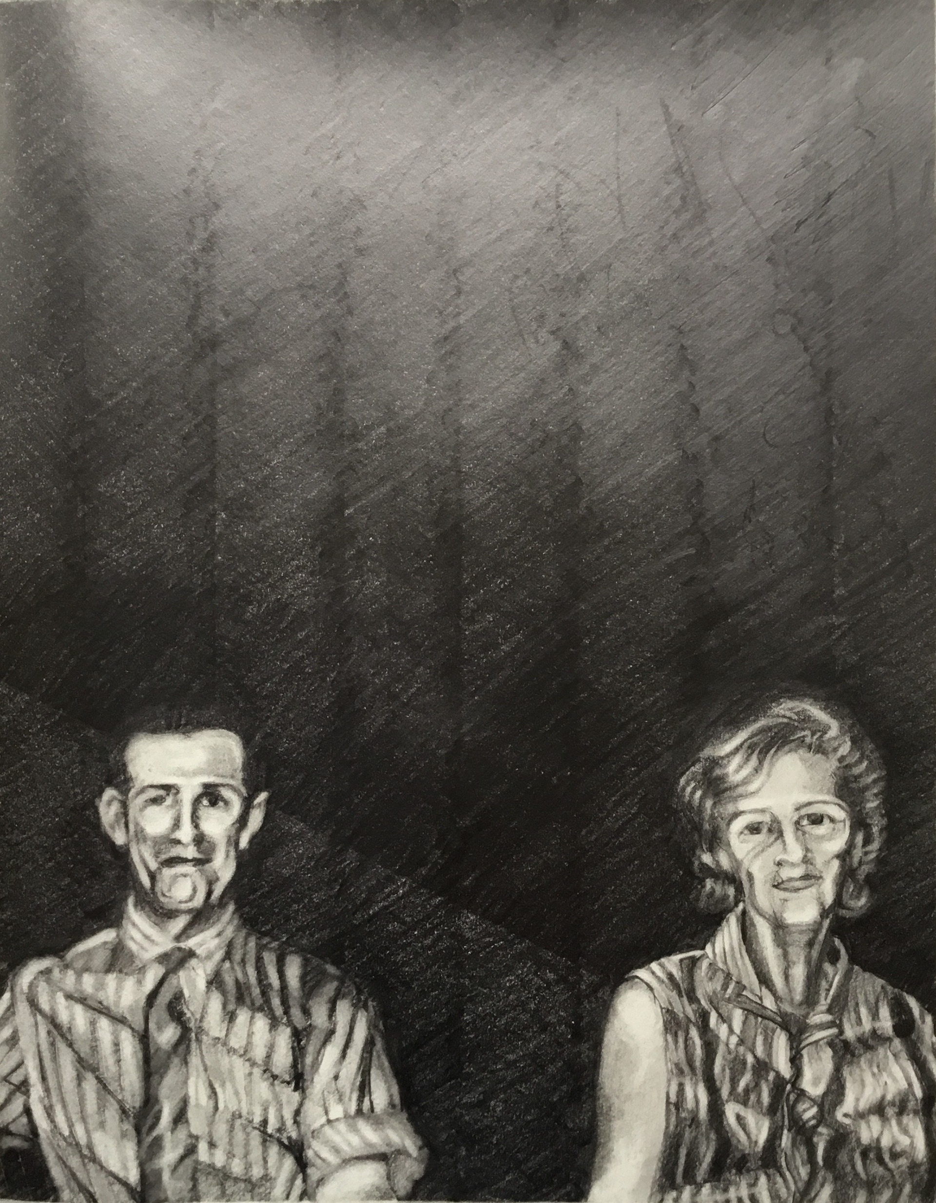 Portrait, Graphite on paper