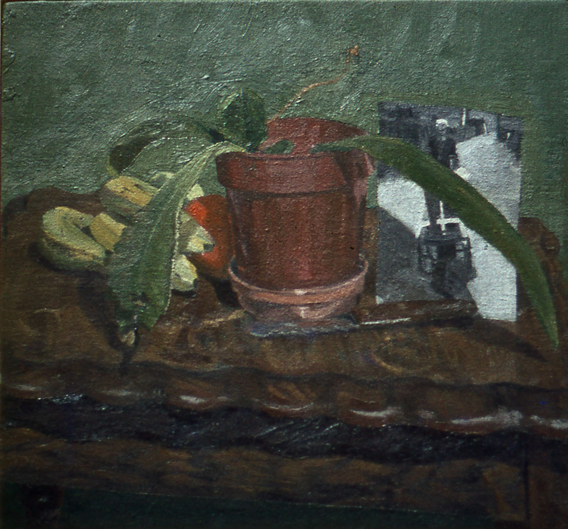 Dear Stanley, still-life, oil on board