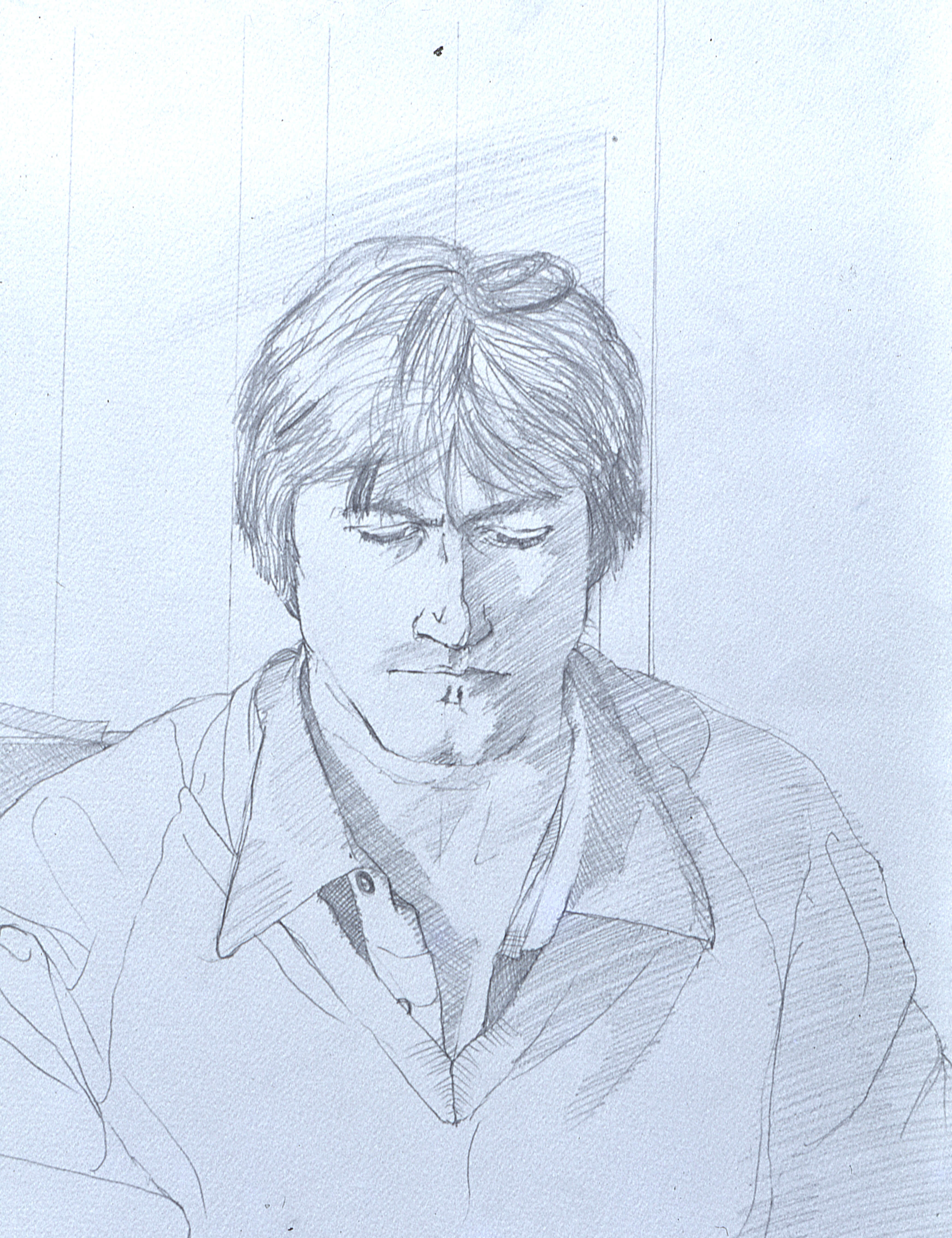 Portrait Line, pencil on paper