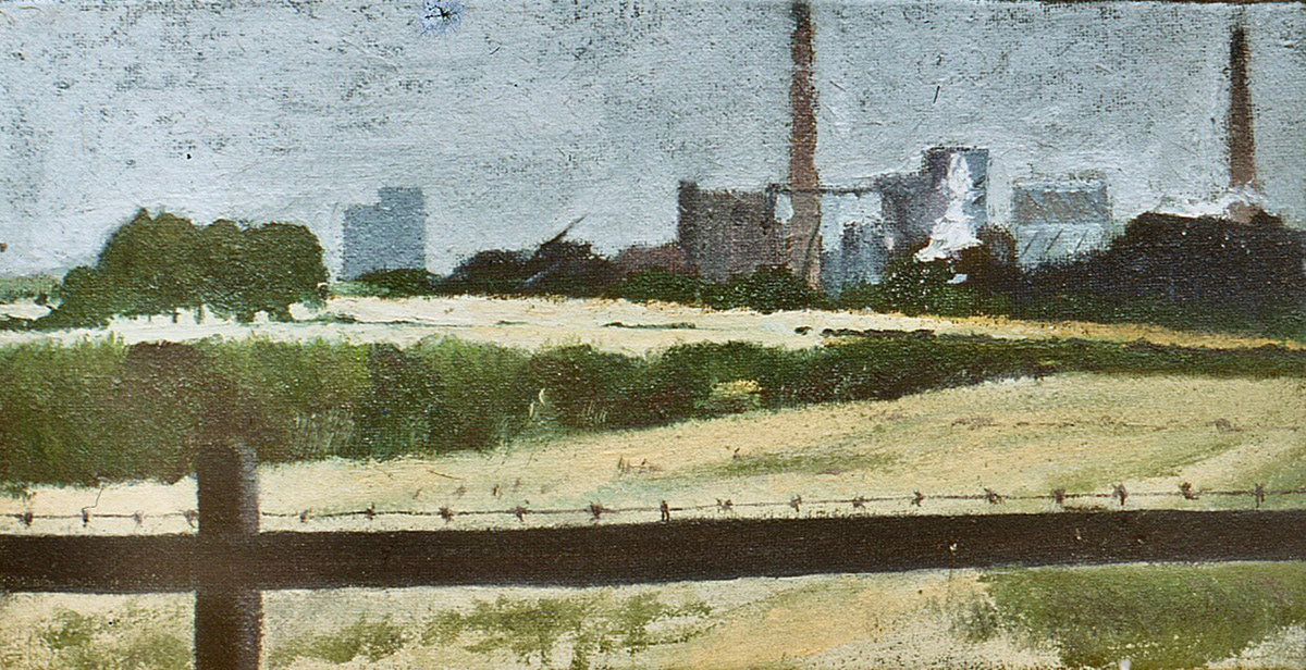 Boldon Colliery, oil on board