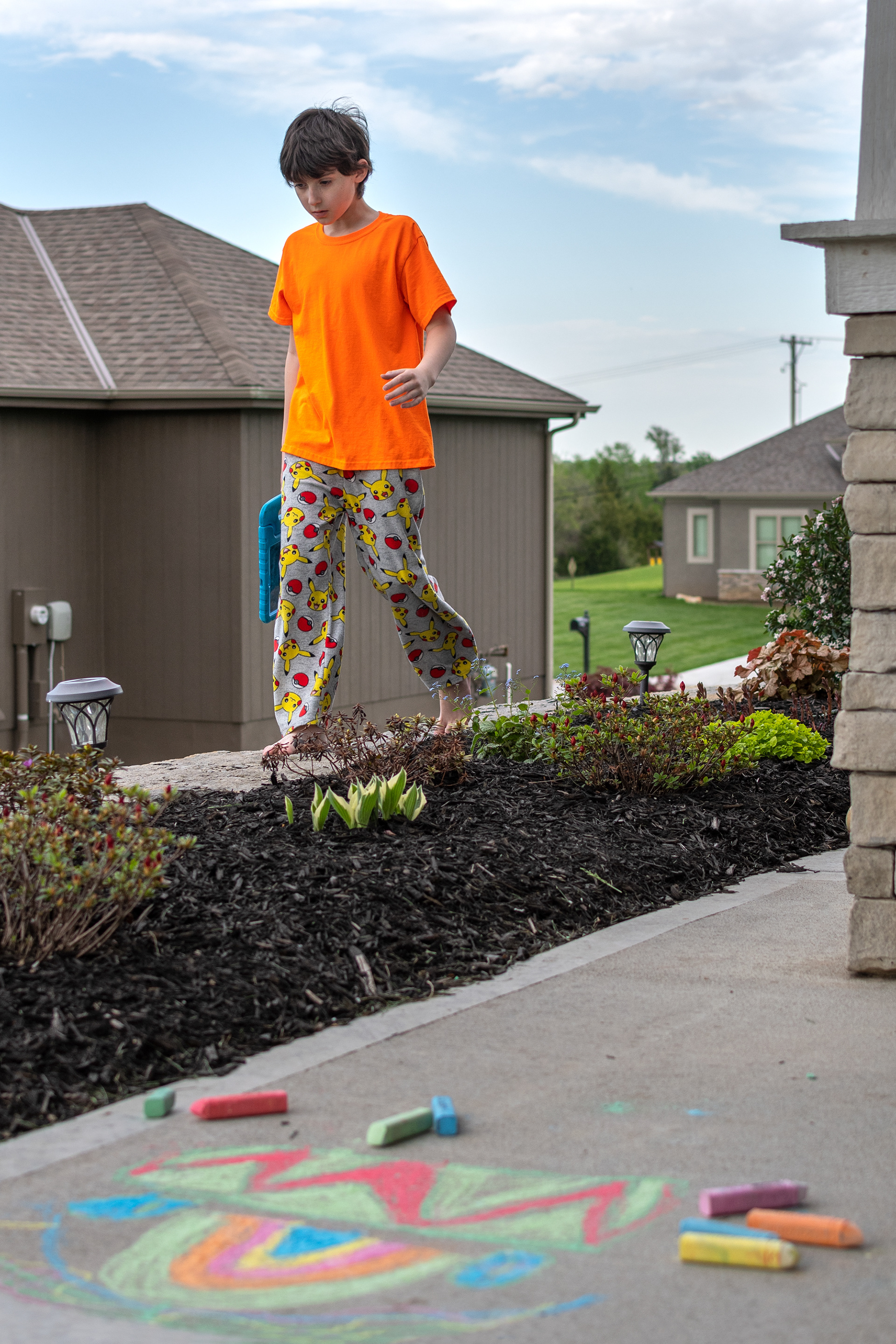 Walking on Retaining Wall -- 2020