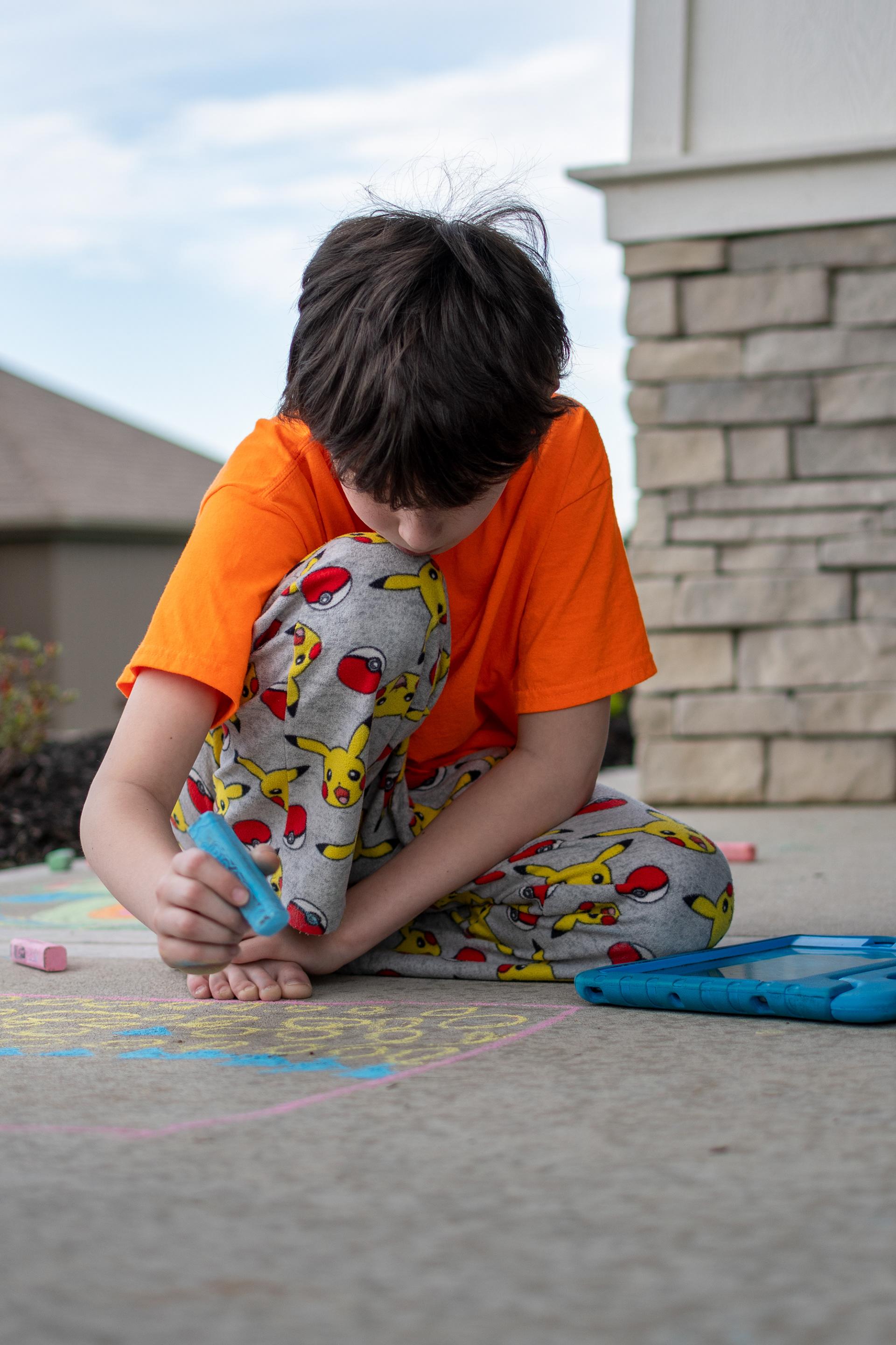 Sidewalk Chalk and iPad 3 -- 2020