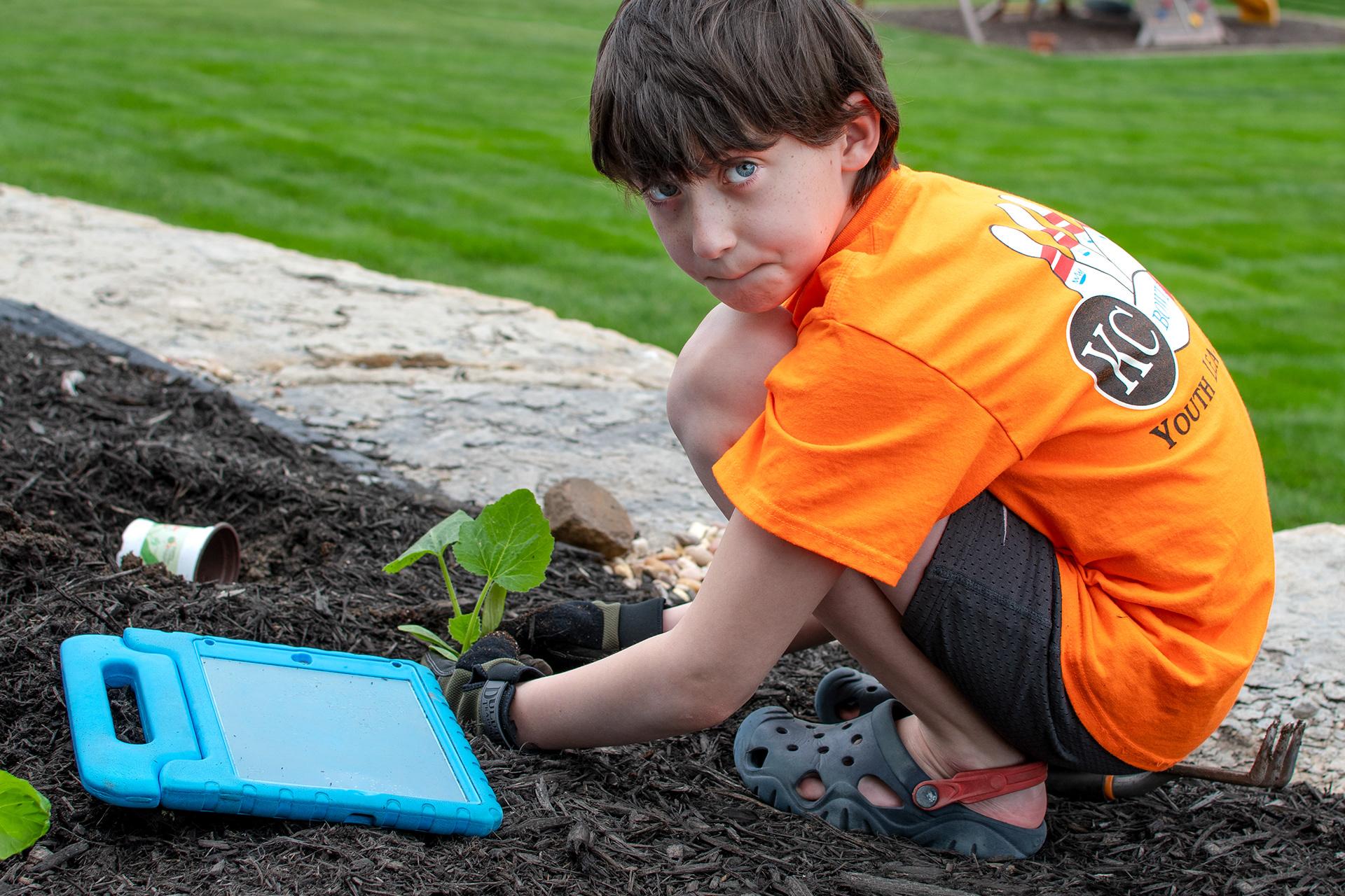 Gardening with iPad 5 -- 2020