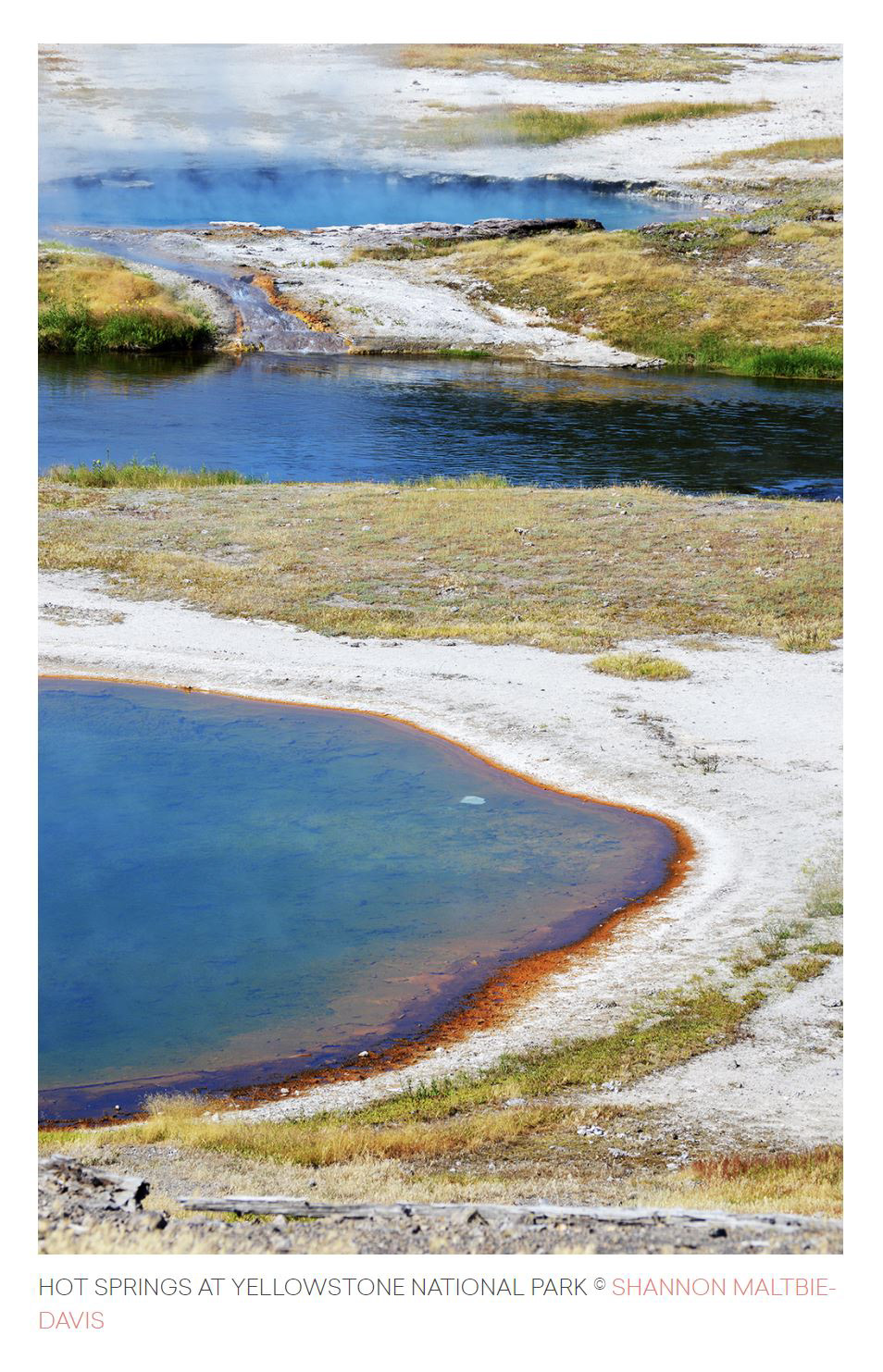 Hot Springs at Yellowstone National Park -- 2017