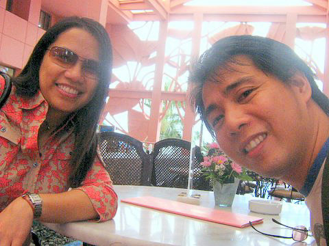 The Pink Lobby Lounge at the Hilton