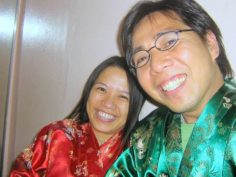 Kung Hei Fat Choi in the dressing room