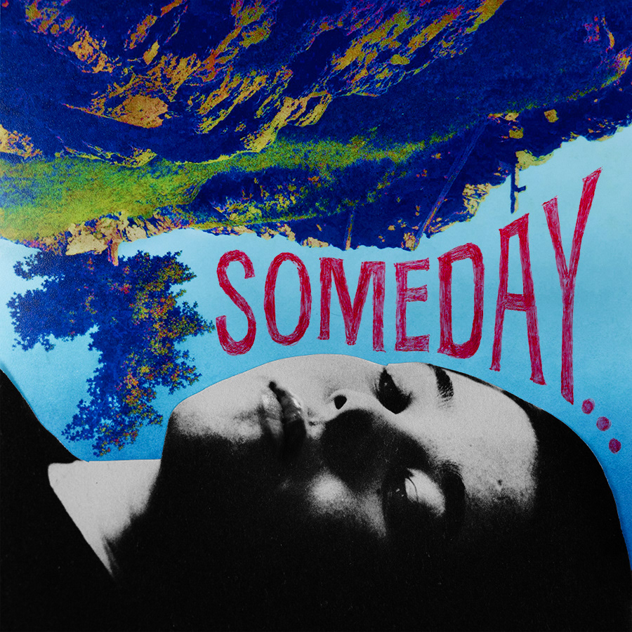 Artwork by Katerina Stratos & Byron Oliver Stratos for cover art of single titled ‘Someday'’ by Byron Oliver Stratos.
