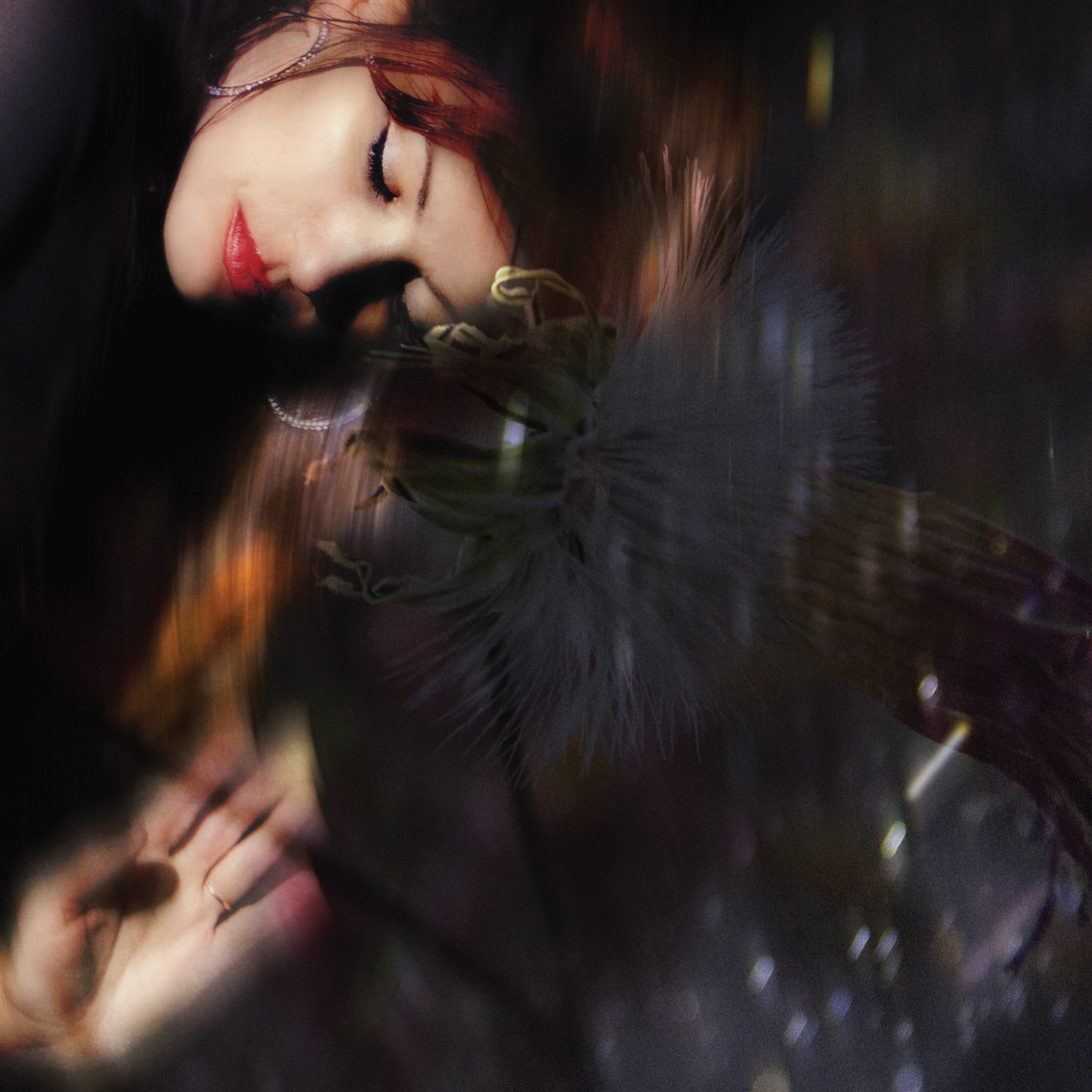 Alternate album cover shot at LACMA in Random International’s Rain Room.