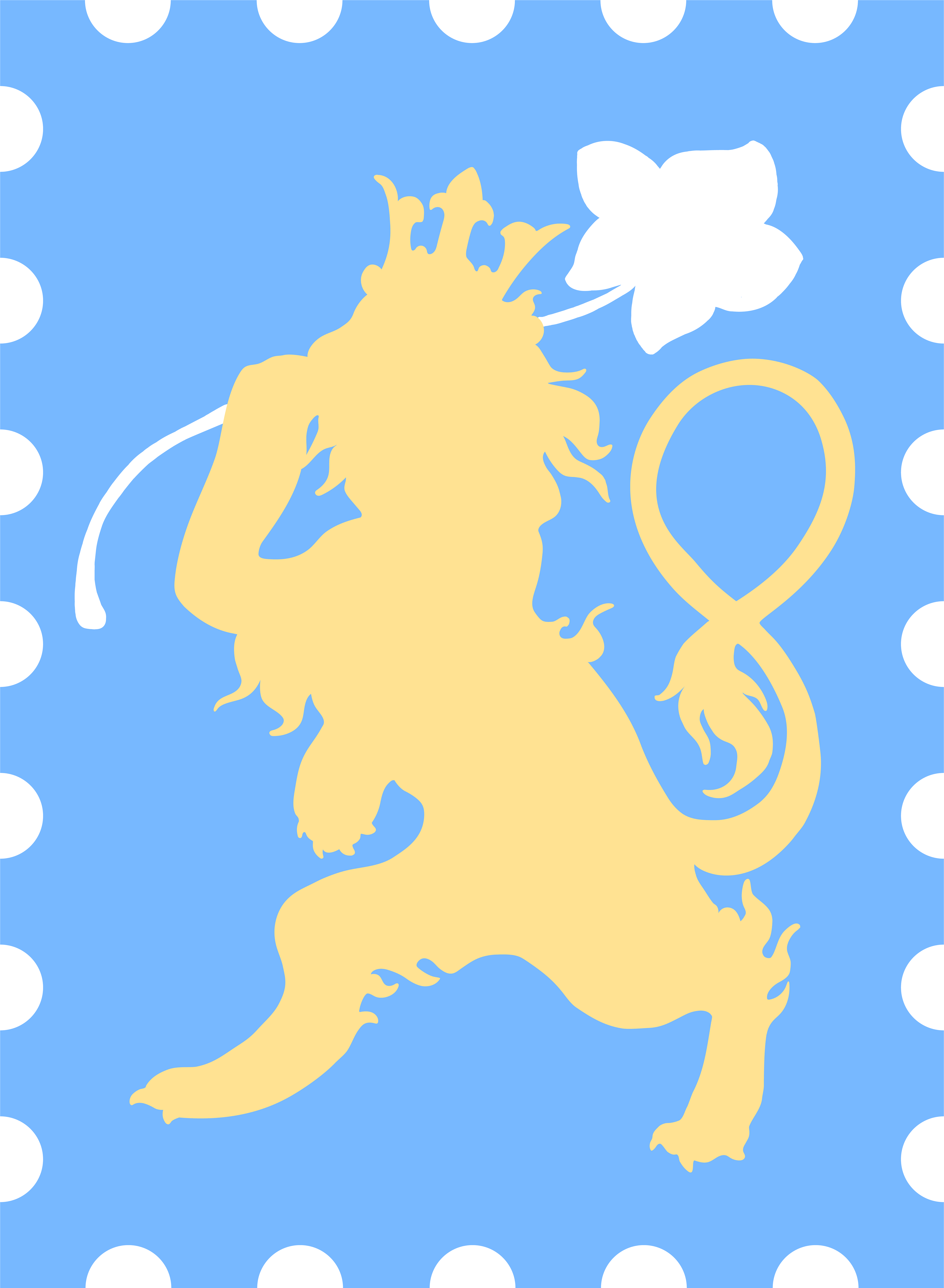 Stamp design based on Finland's coat of arms.