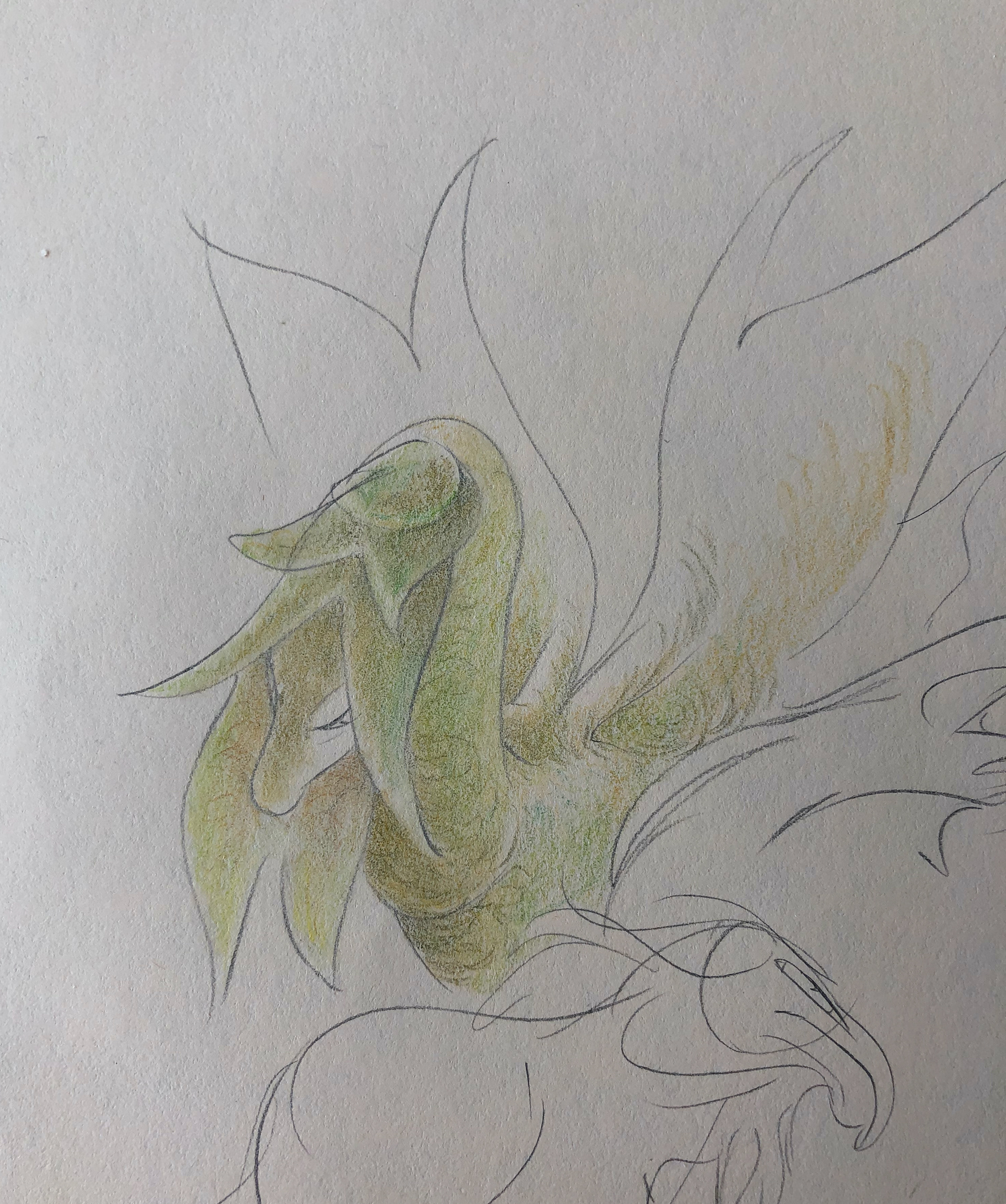 A creature inspired by the soundtrack of The Tale of the Princess Kaguya.