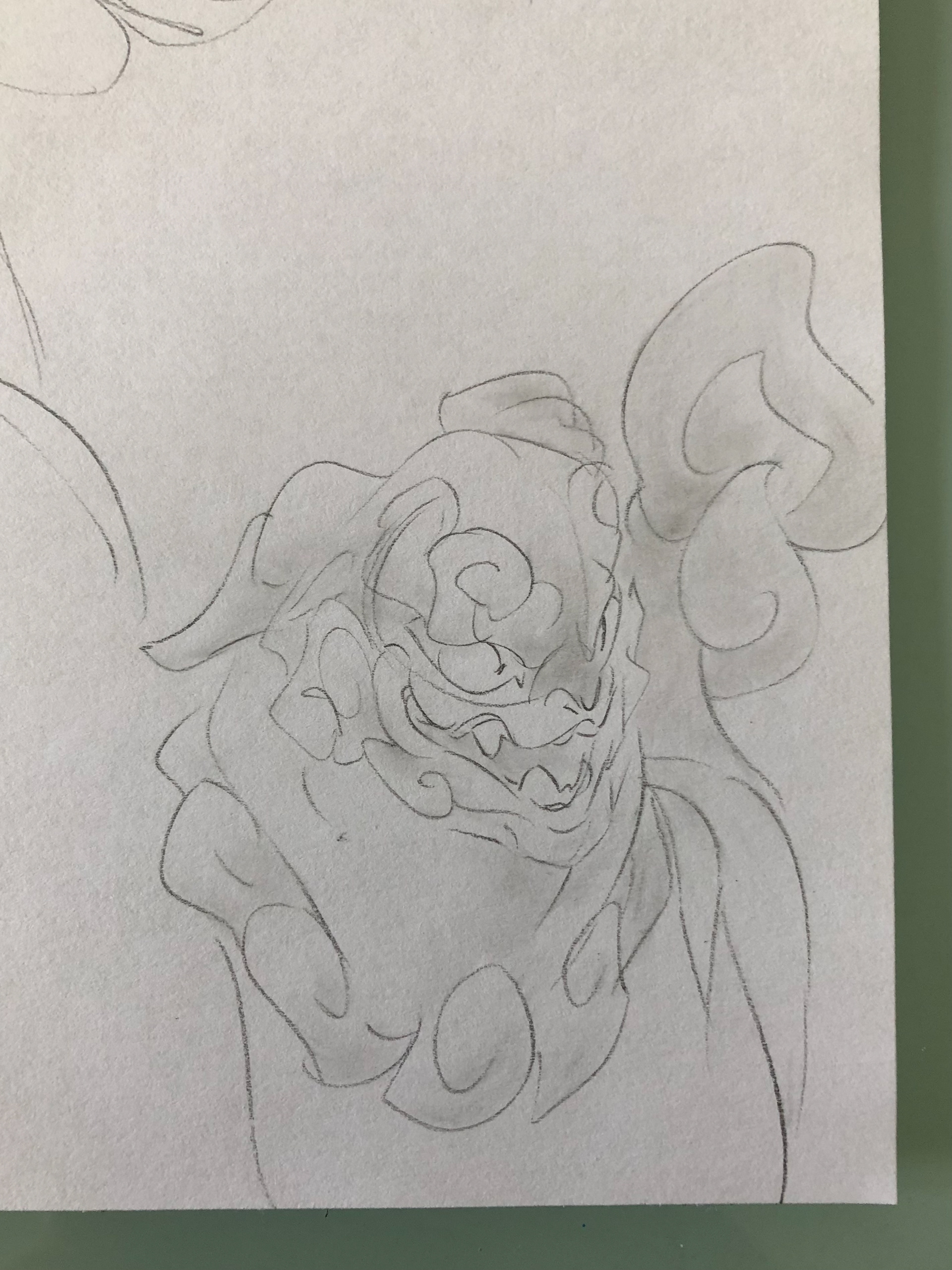 My design of a Komainu, a mythical guardian lion-dog.