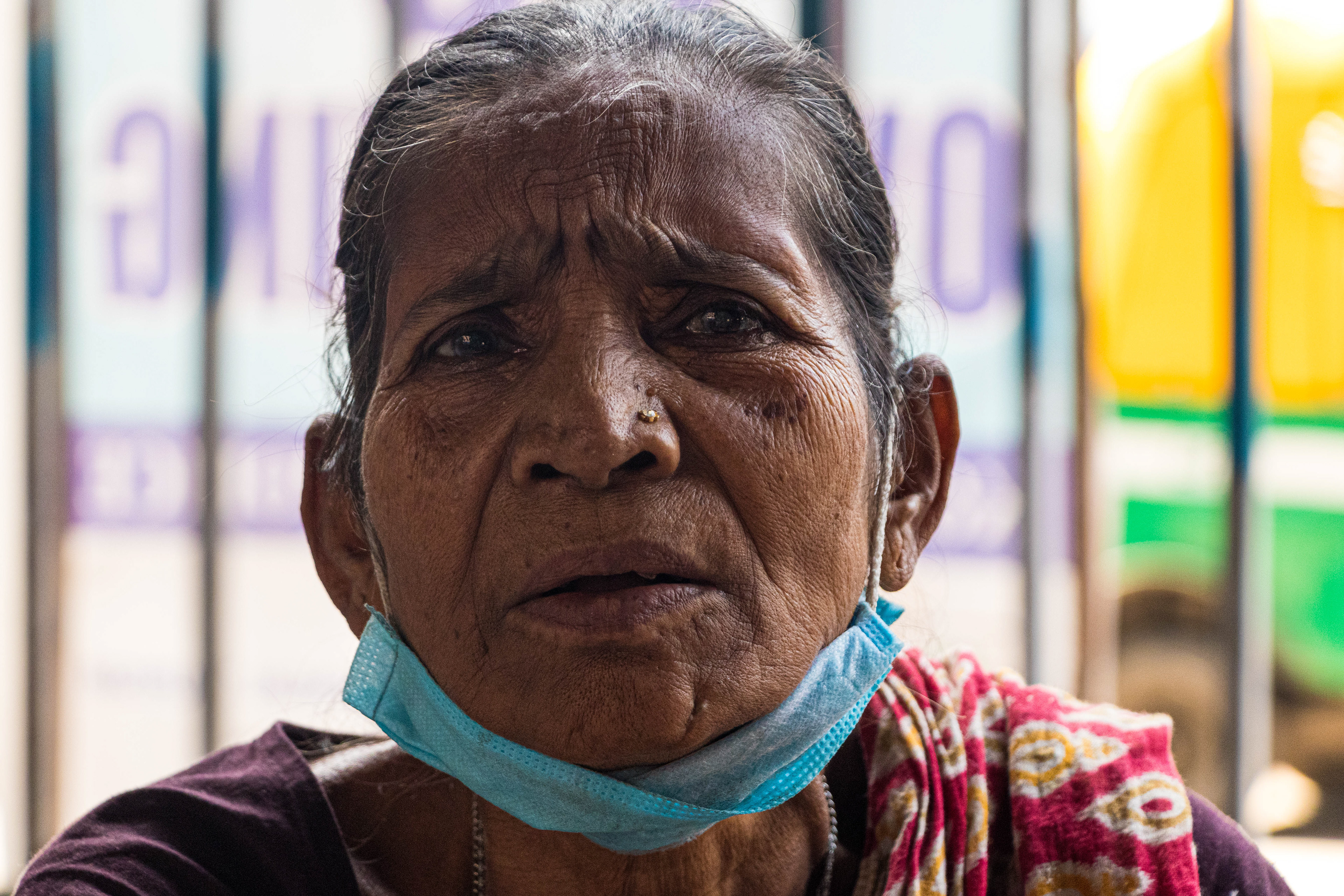 Sabita's mother Kanon Halder who brought her children to Kolkata from their village